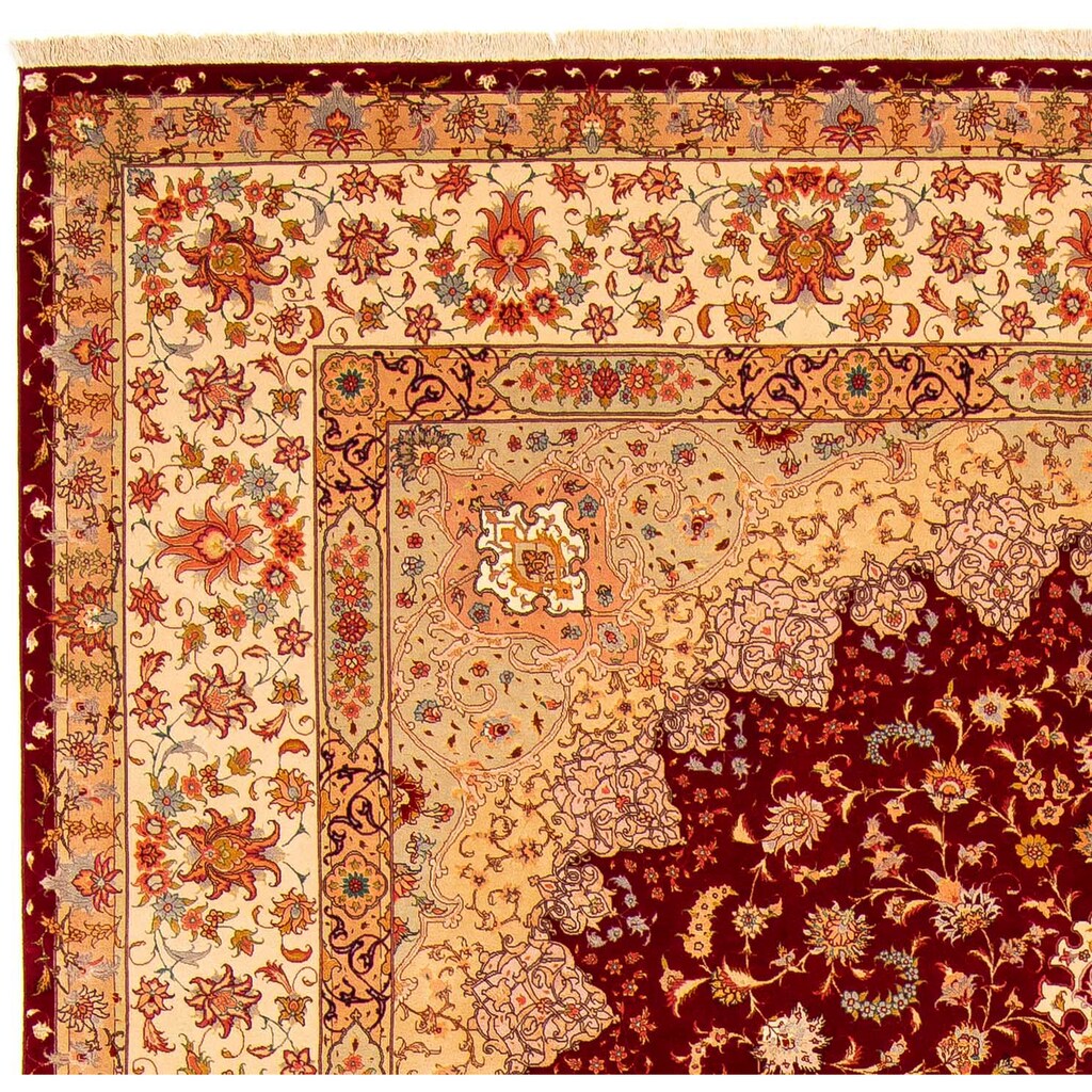 morgenland Orientteppich »Perser - Täbriz - Royal - 400 x 300 cm - dunkelrot«, rechteckig