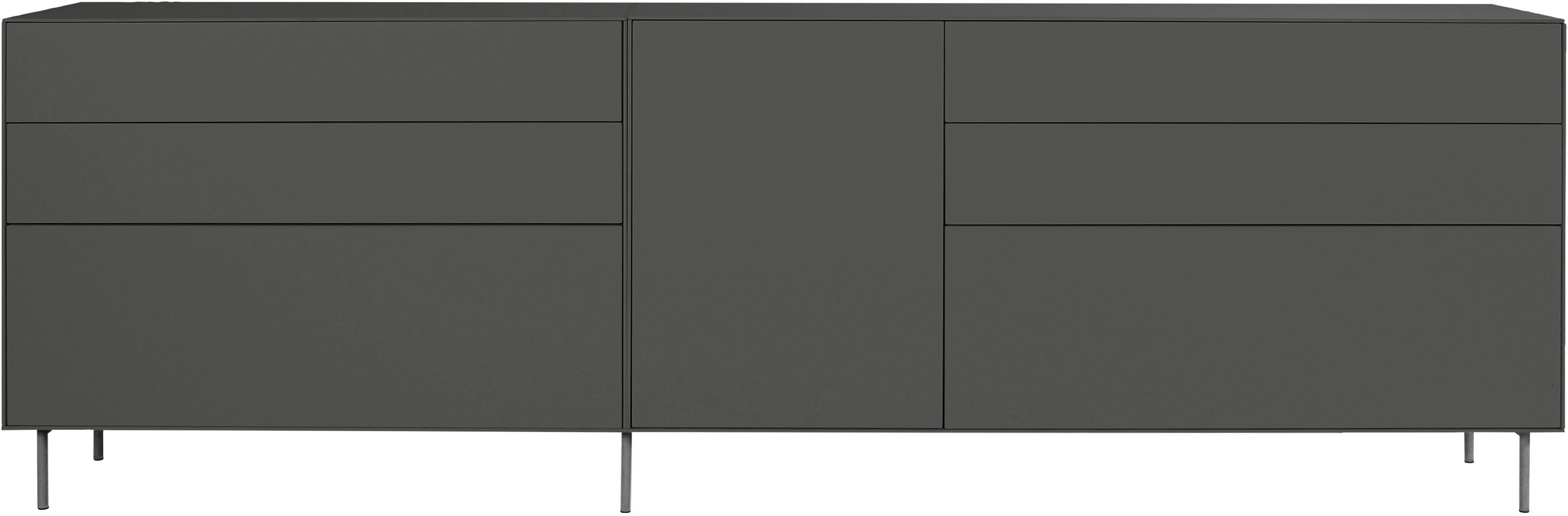 LeGer Home by Lena Gercke Sideboard »Essentials«, (2 St.), Breite: 279cm, MDF lackiert, Push-to-open-Funktion
