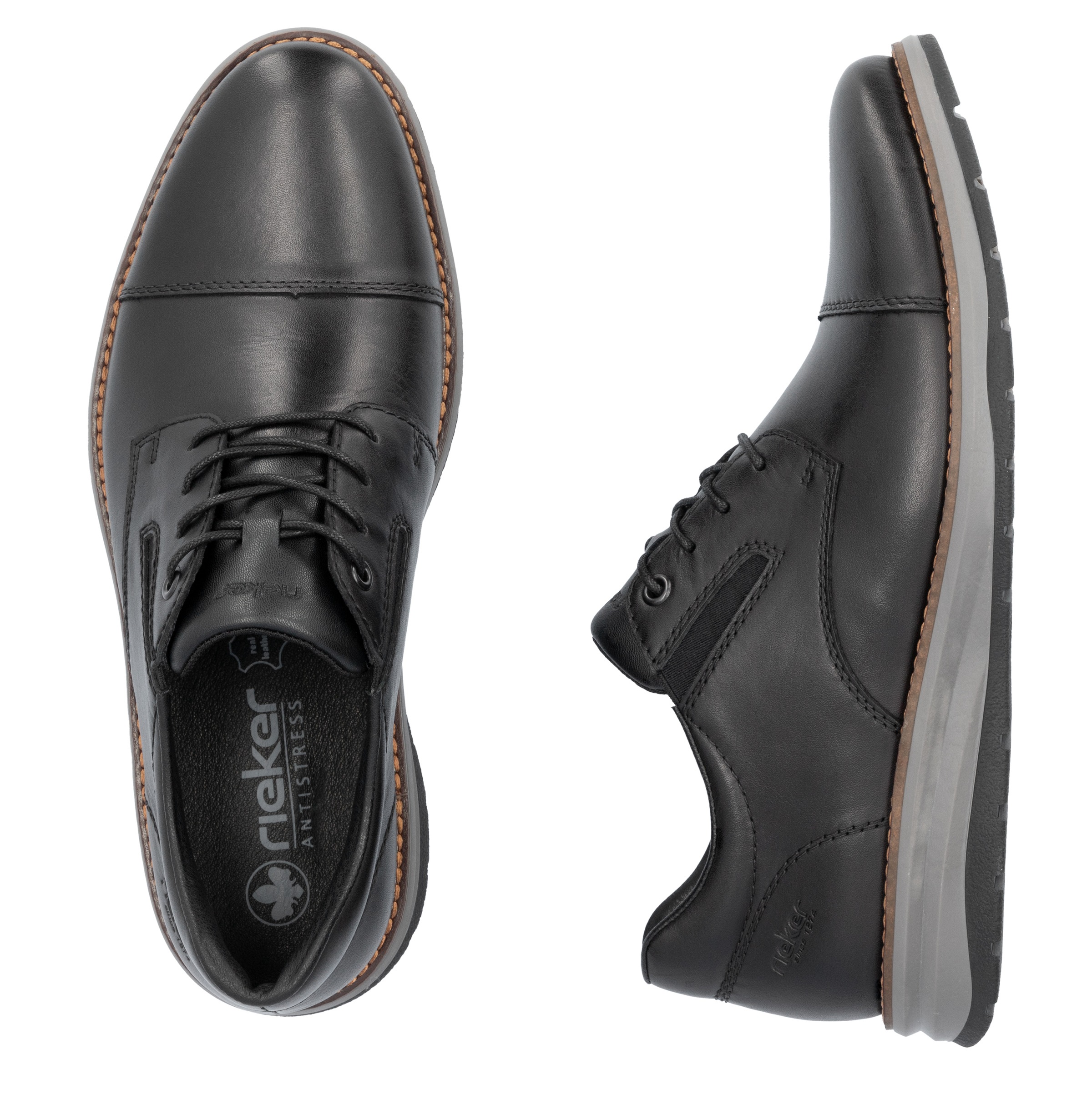 Rieker Schnürschuh, Freizeitschuh, Halbschuh, Business Sneaker mit weicher Decksohle