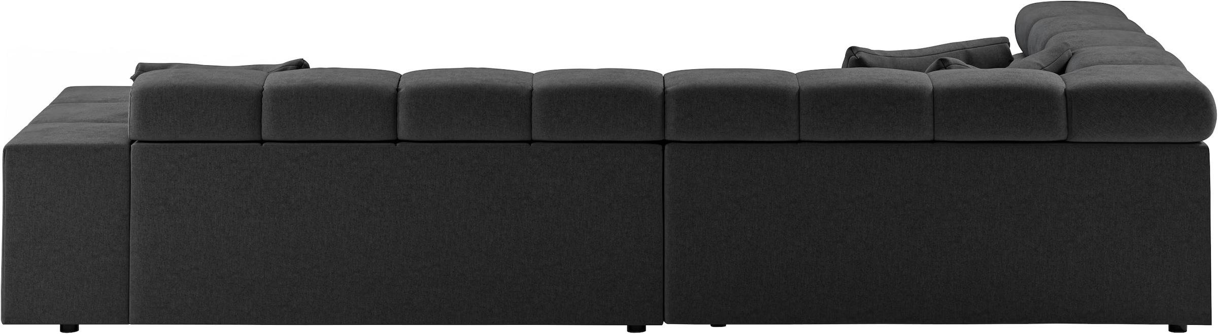 INOSIGN Ecksofa »Ancona incl. Kopfteilverstellung, Breite 319cm, L-Form«, wahlweise motorische Sitztiefenverstellung, auch in Cord + Easy Care