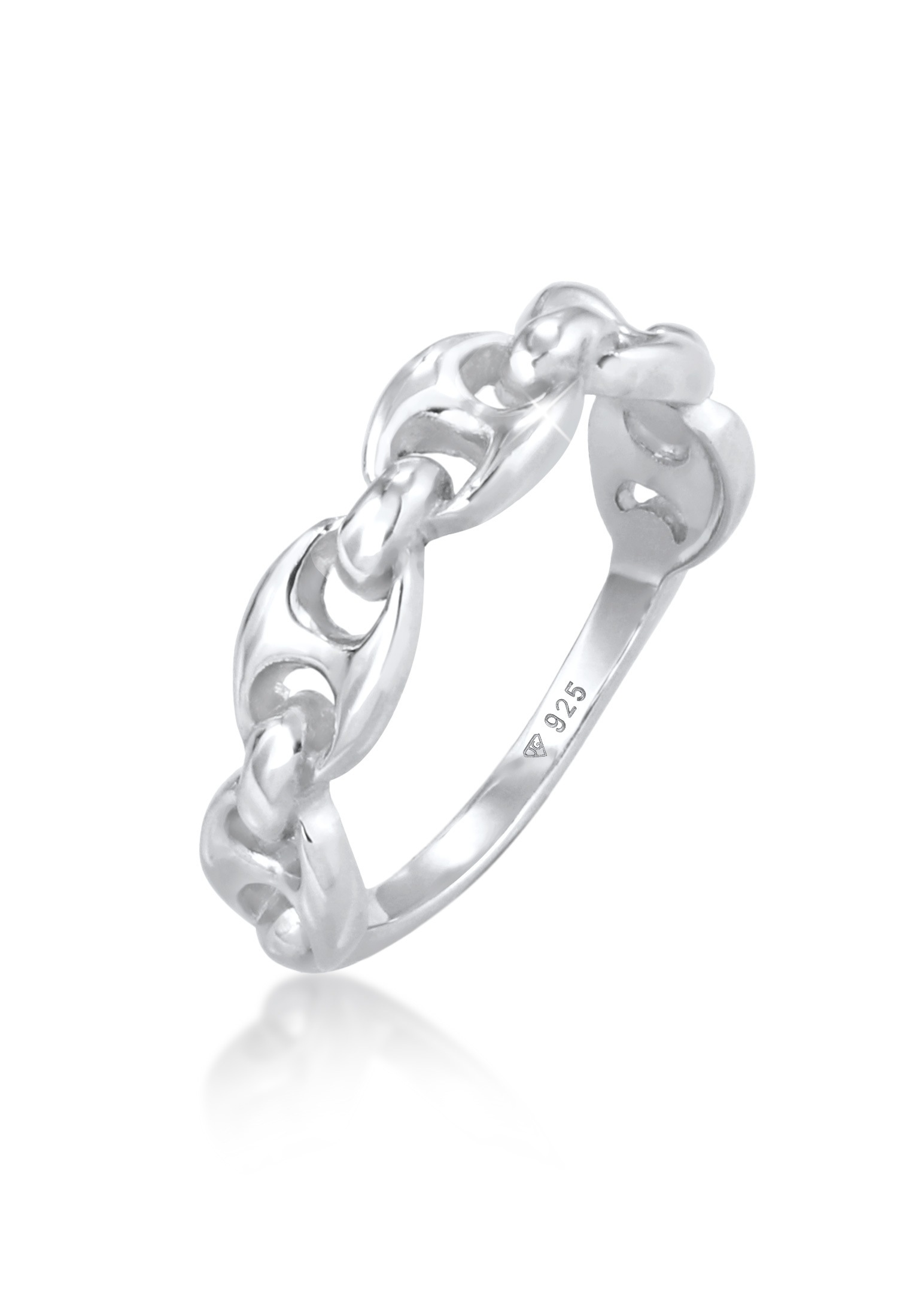 Elli Silberring »Ring Maritimes Schiffsanker Design Bandring 925 Silber«