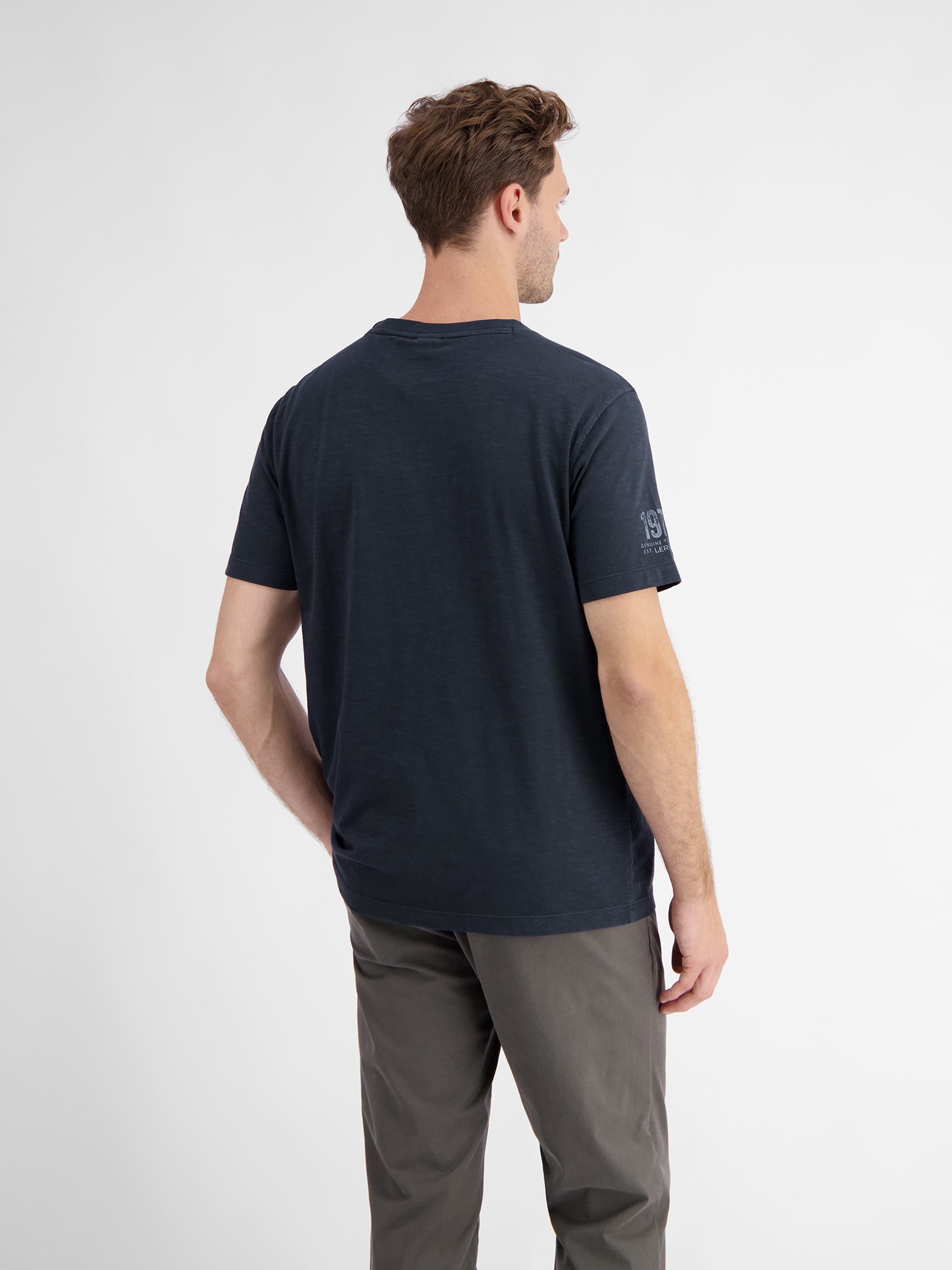LERROS T-Shirt »LERROS T-Shirt für Herren mit Brustprint«