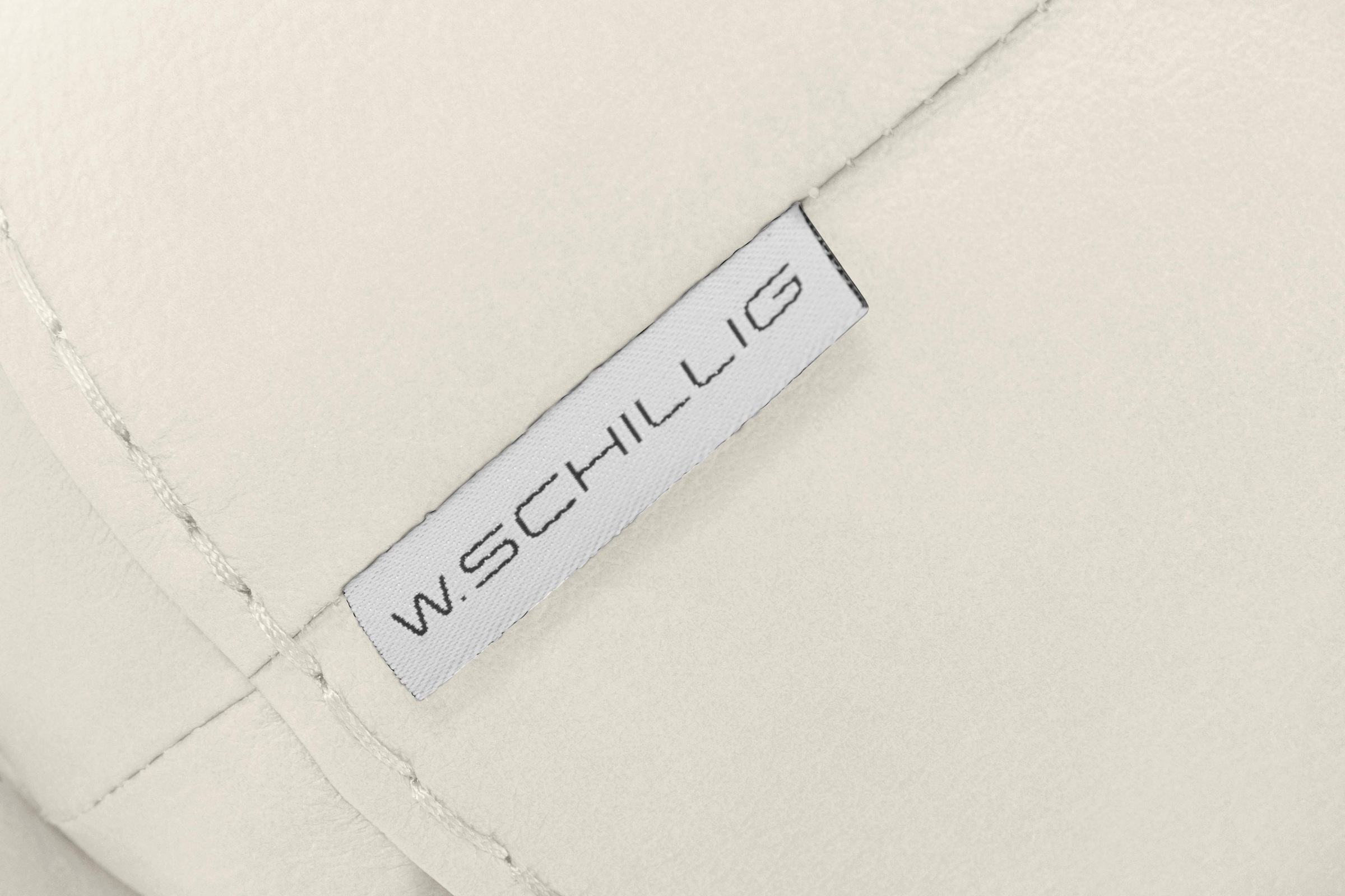 W.SCHILLIG Hocker »montanaa«, mit Metallfüßen in Silber matt, Breite 141 cm
