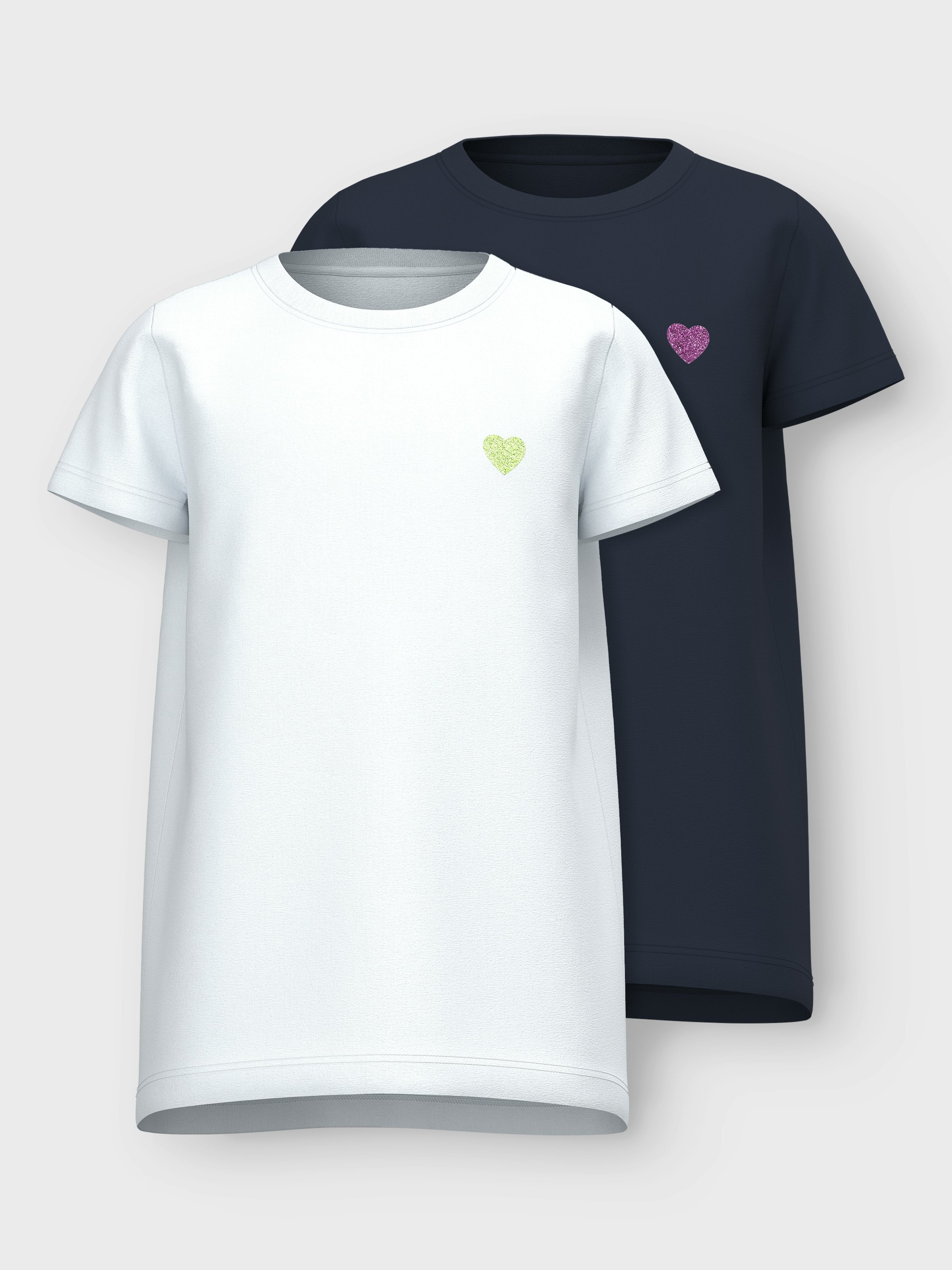 Name It Kurzarmshirt »NKFVIOLINE 2P SS LOOSE TOP«, (Packung, 2 tlg.)
