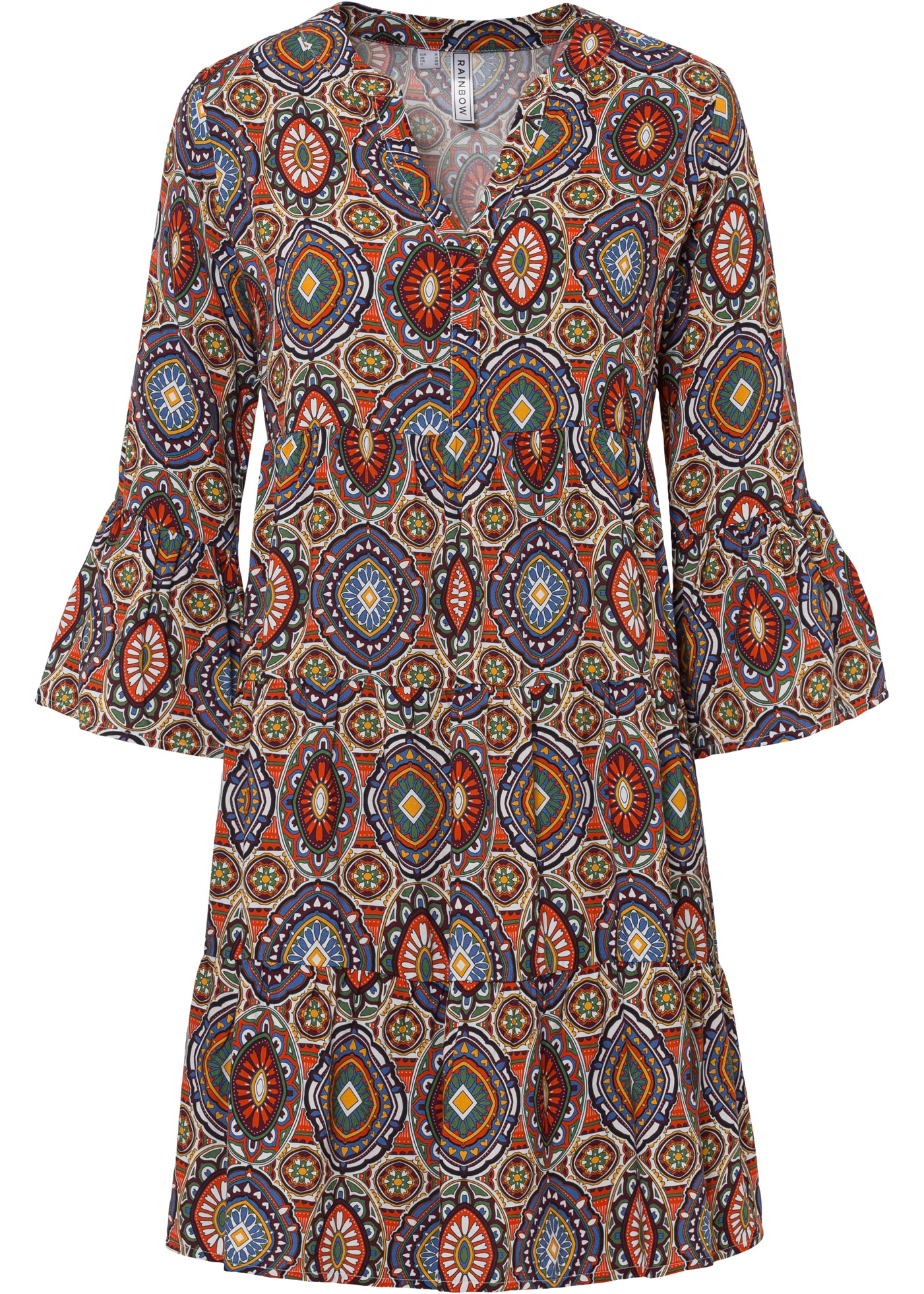 bonprix Minikleid »Minikleid aus fließender Viskose« Minikleid aus fließender Viskose