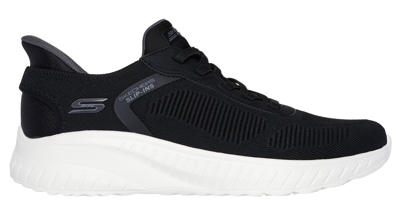Skechers Slip-On Sneaker »BOBS SQUAD CHAOS-SOLID STEP«, Schlupfschuh, Slipper, Sneaker zum Schlupfen