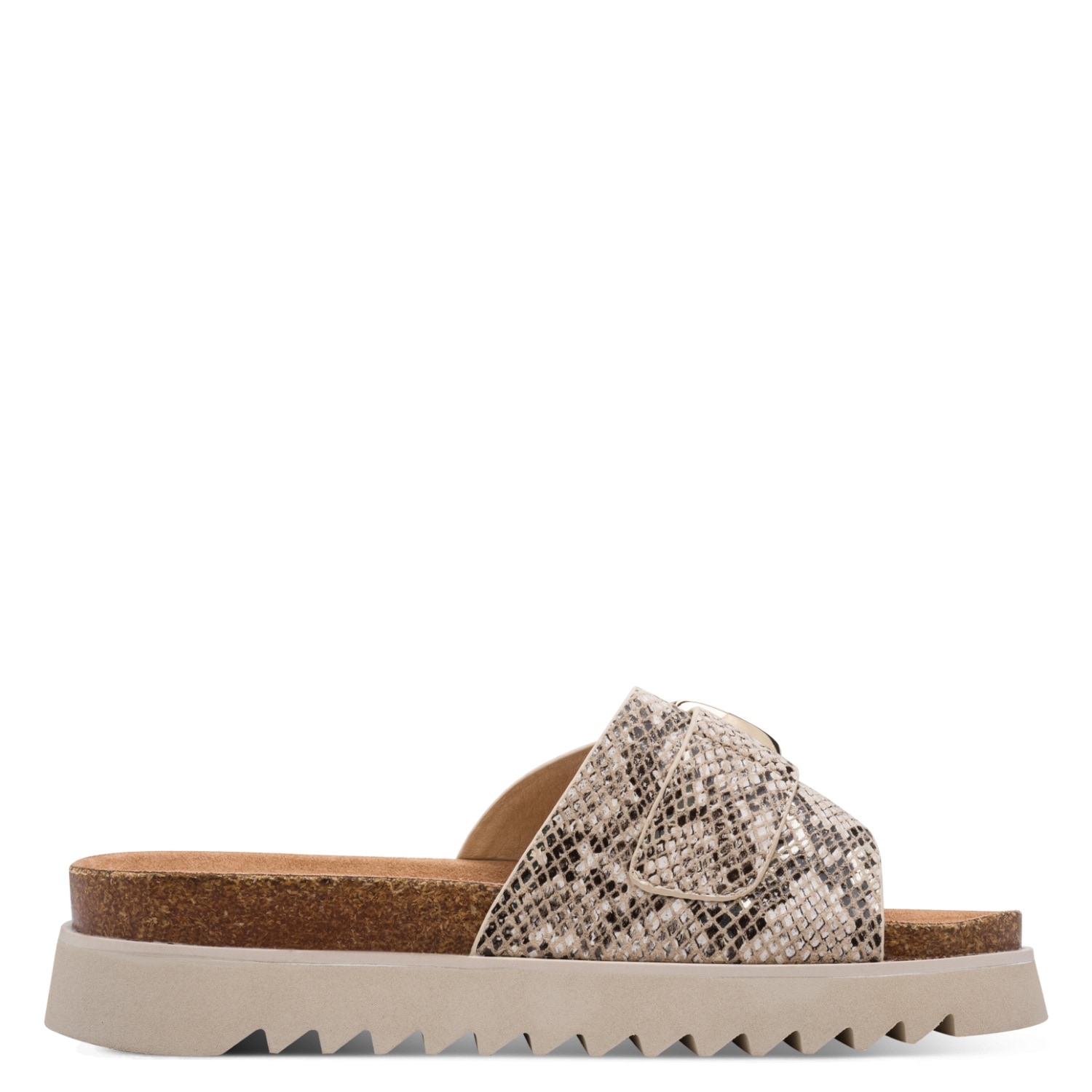 Tamaris Pantolette  Sommerschuh, Plateauschuh mit modischer Schnalle,