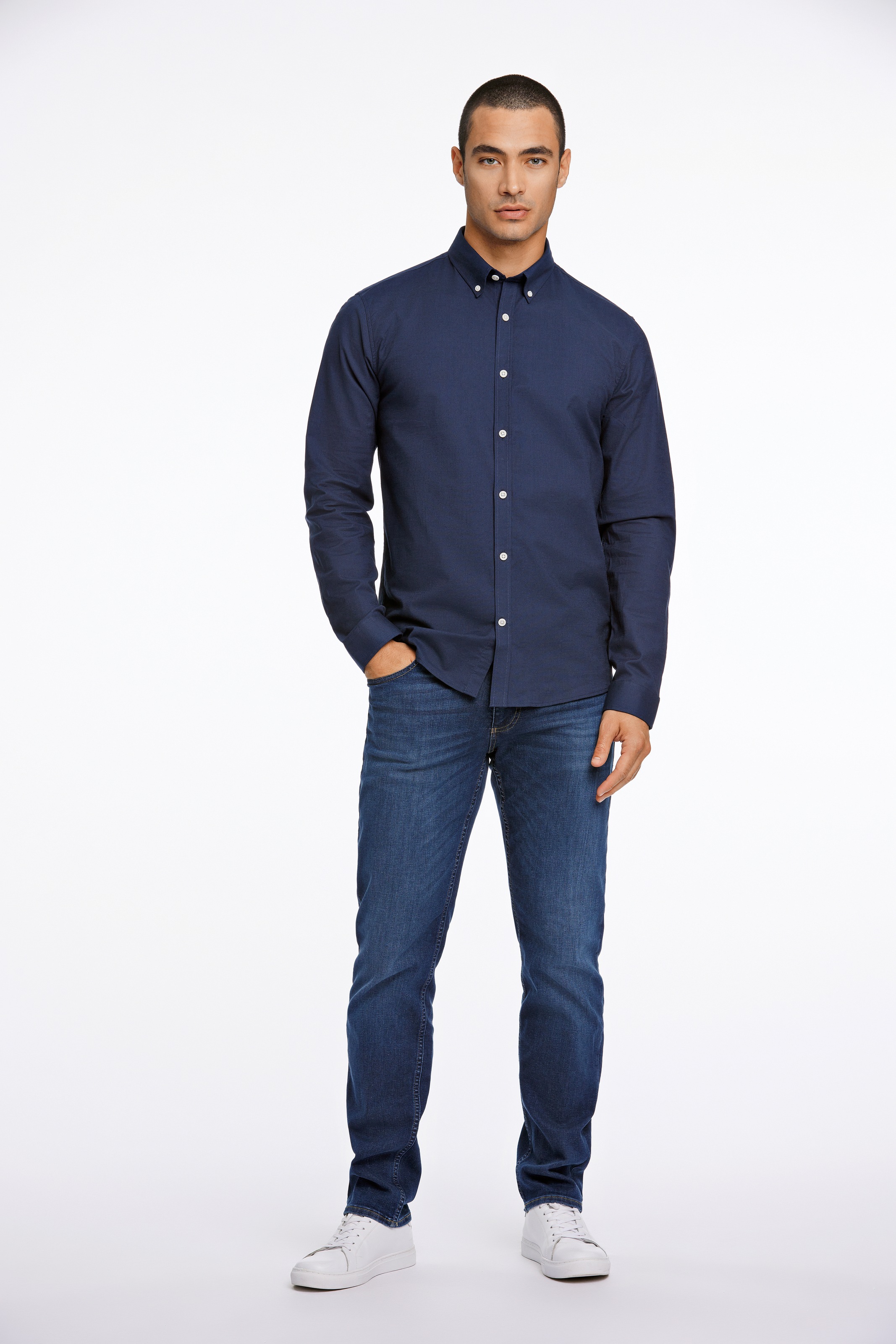 LINDBERGH Businesshemd, mit Button-down-Kragen
