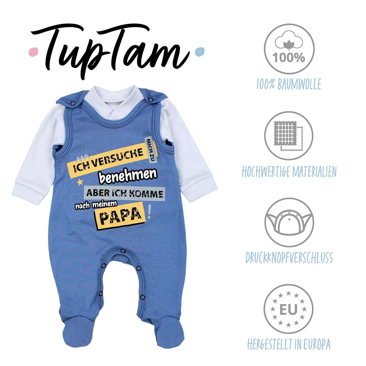 TupTam Strampler »Strampler Baby Strampler Set mit Spruch«