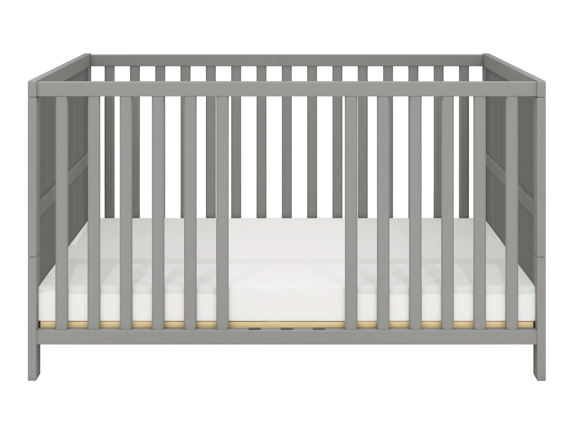 Thuka Babybett »Luna Gitterbett, Kinderbett, Höhenverstellung,«, Mit gerillten Endplatten, Umbaubar auf Juniorbett, 70x140 cm