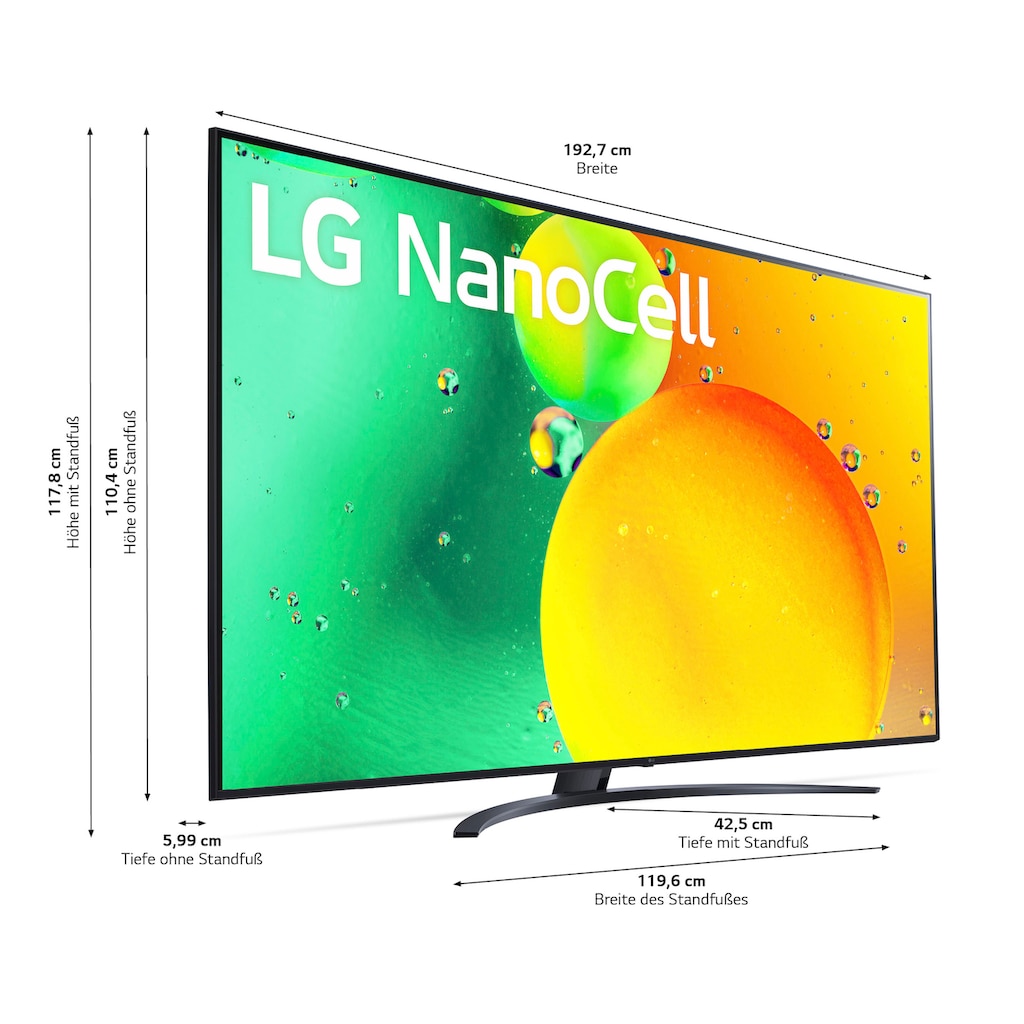 LG LED-Fernseher »86NANO769QA«, 217 cm/86 Zoll, 4K Ultra HD, Smart-TV