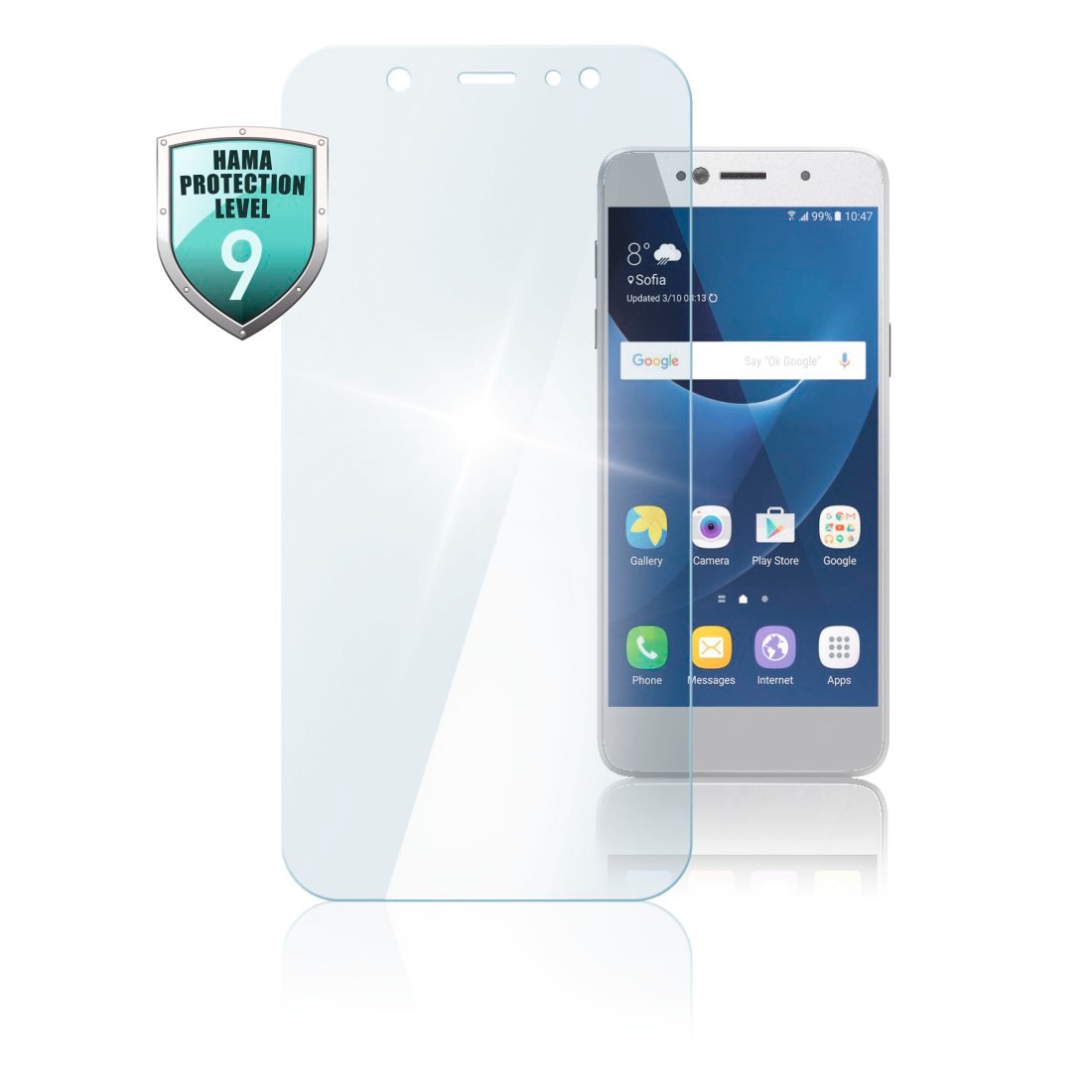 Hama Echtglas-Displayschutz für Samsung Galaxy A71