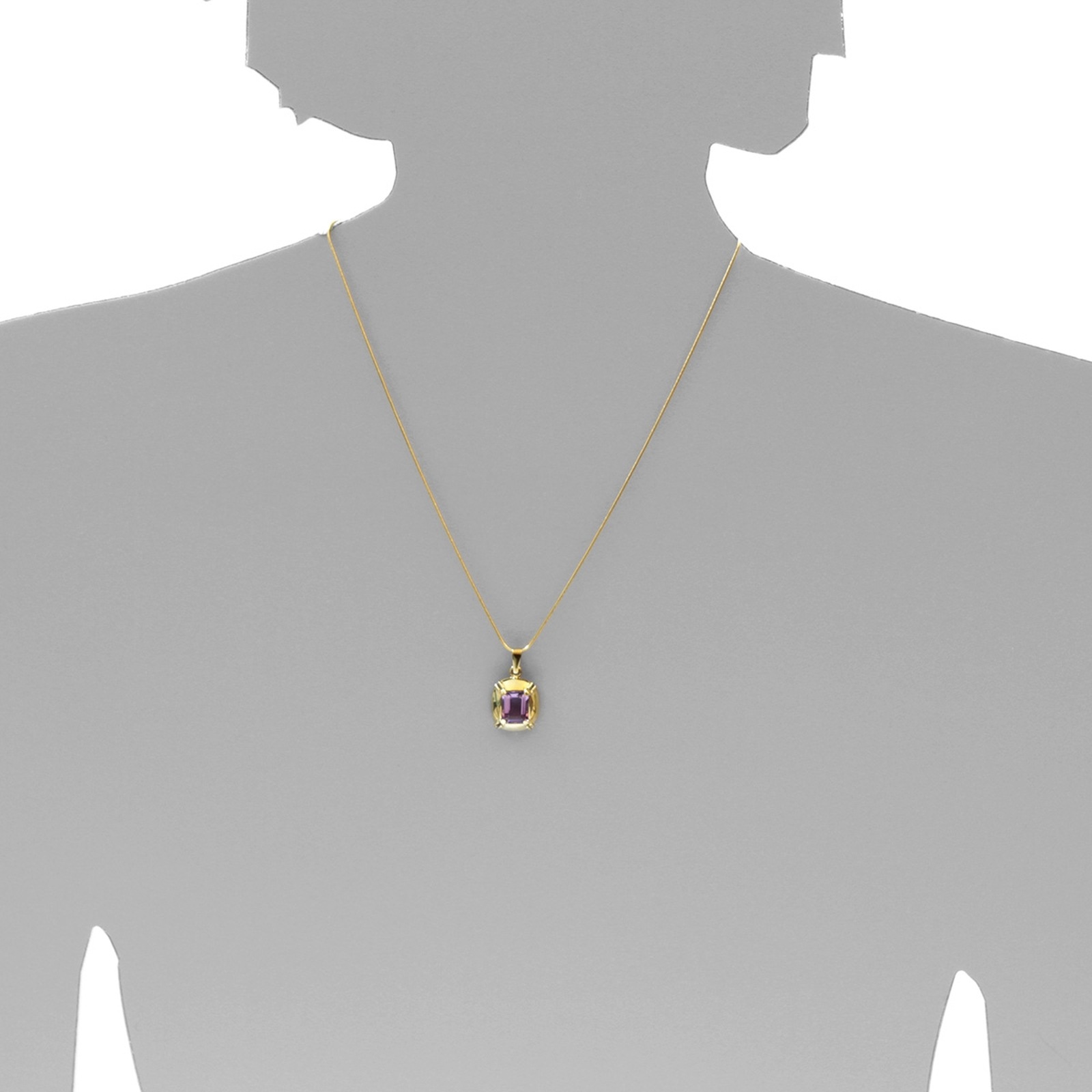 OSTSEE-SCHMUCK Kettenanhänger »- Fabia - Gold 333/000 - Amethyst«