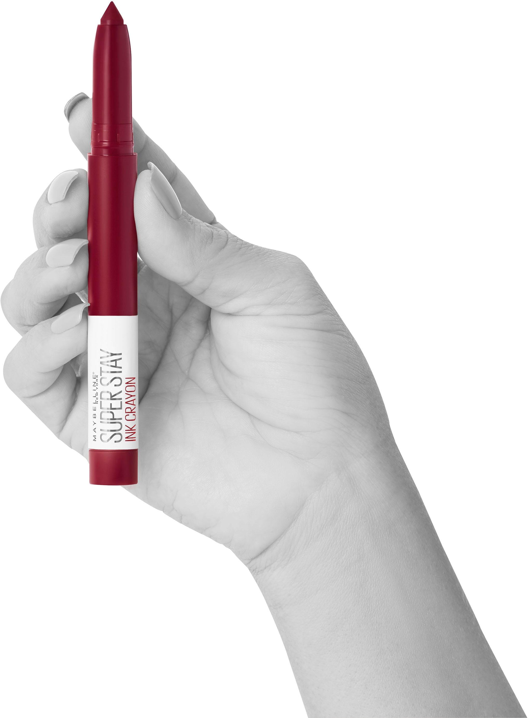 MAYBELLINE NEW YORK Lippenstift »Super Stay Ink Crayon« mit natürlichen Inhaltstoffen