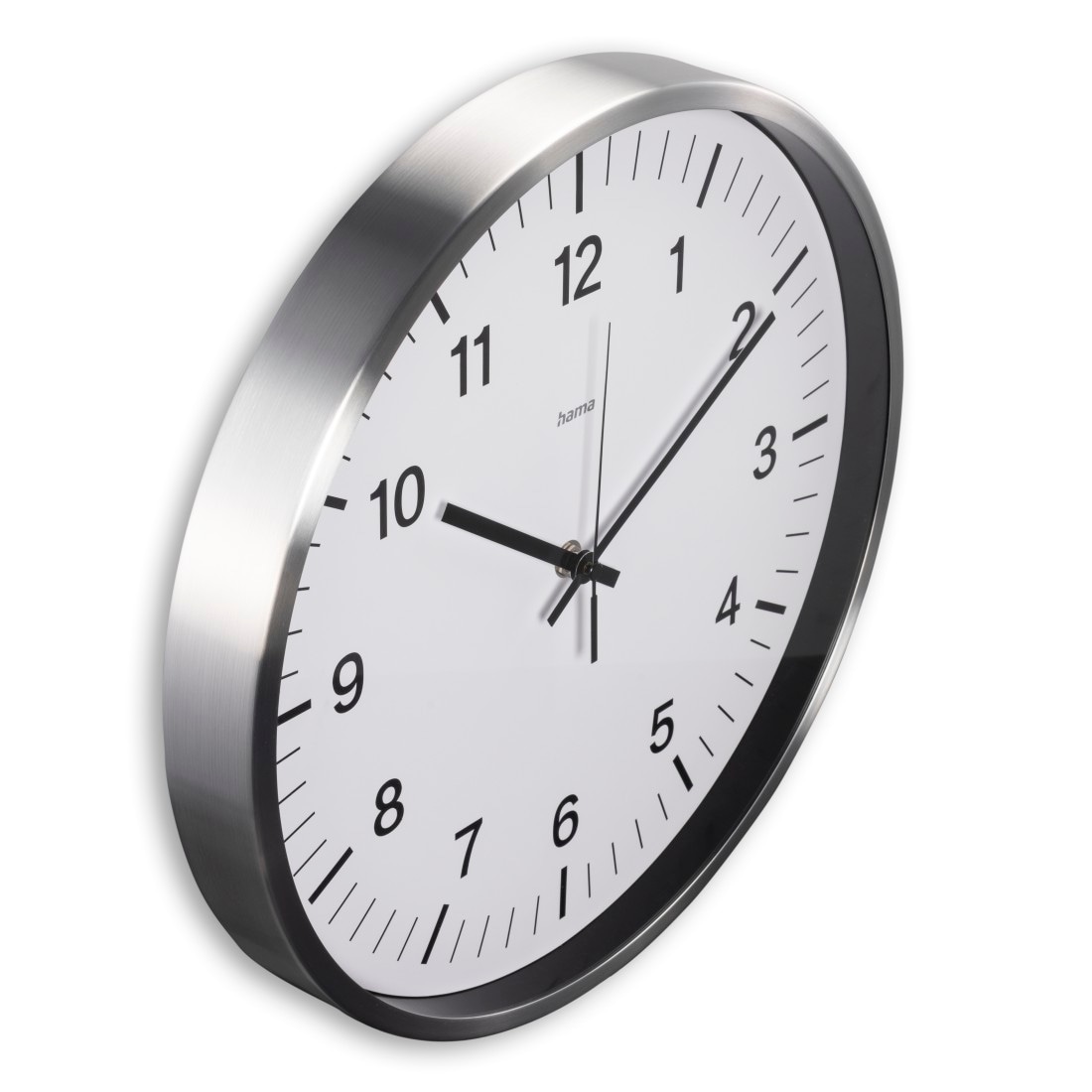 Hama Funkwanduhr »DCF-Funkuhr "Java", Ø 35 cm, Silber«