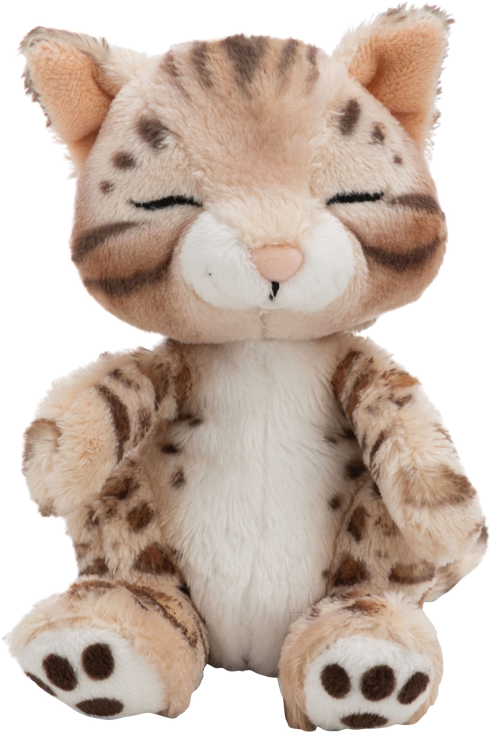 Nici Kuscheltier »Sleeping Pets, Katze Bengal, 12 cm« im Körbchen