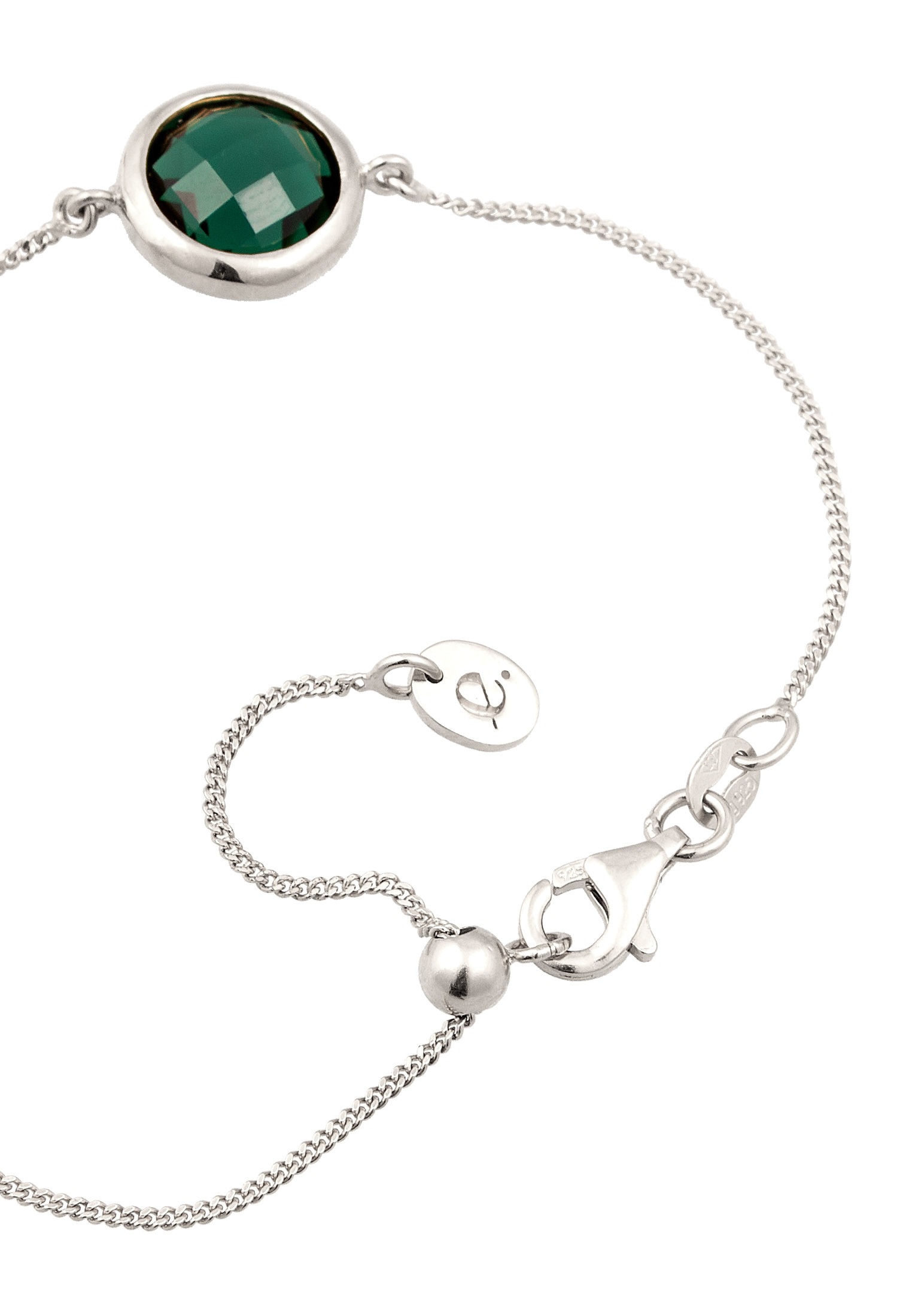 Elli Premium Armkette »Armband Süßwasserzuchtperle Quarz Grün 925 Sterling Silber«