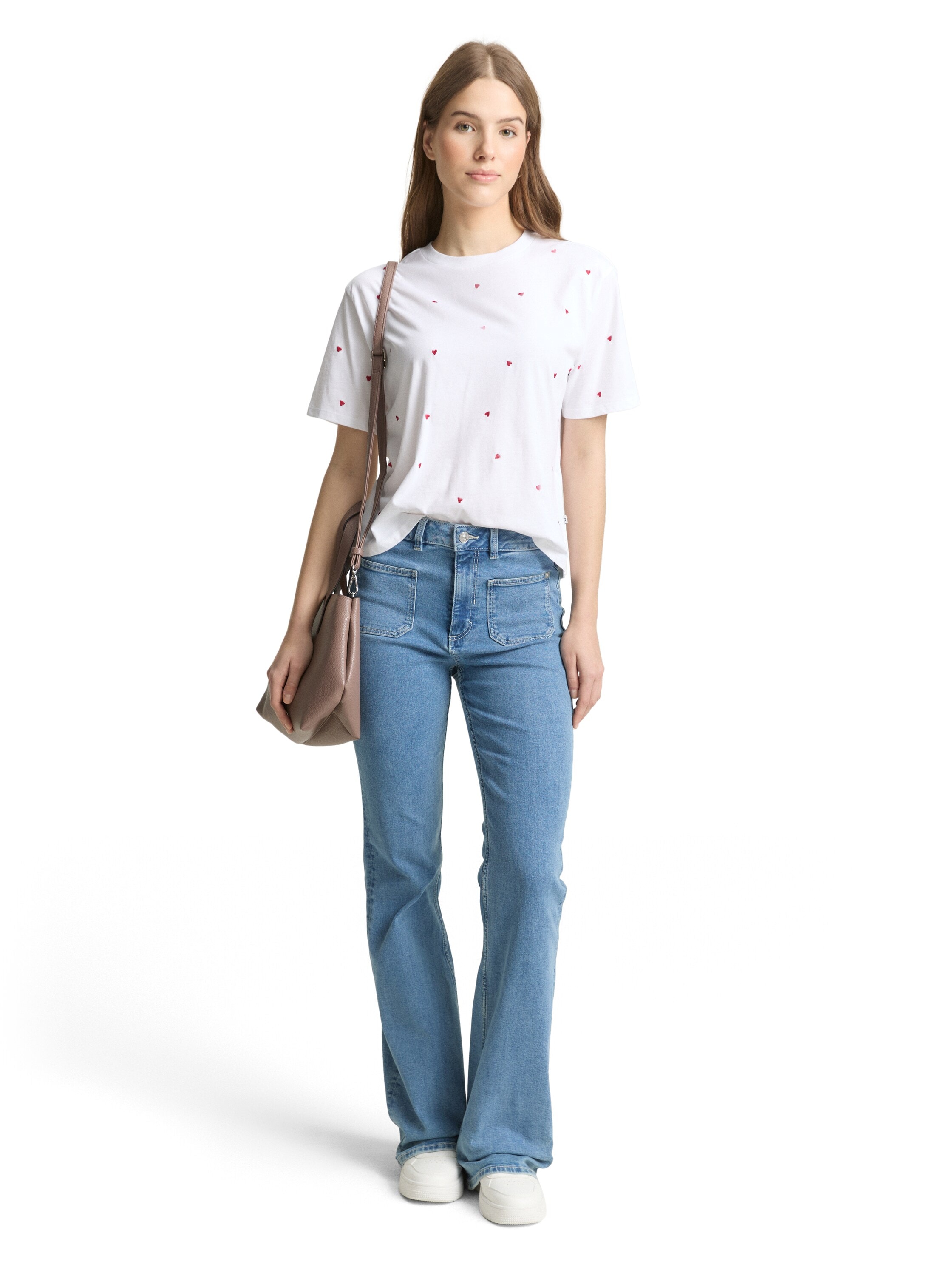 TOM TAILOR Denim T-Shirt mit All-Over Print