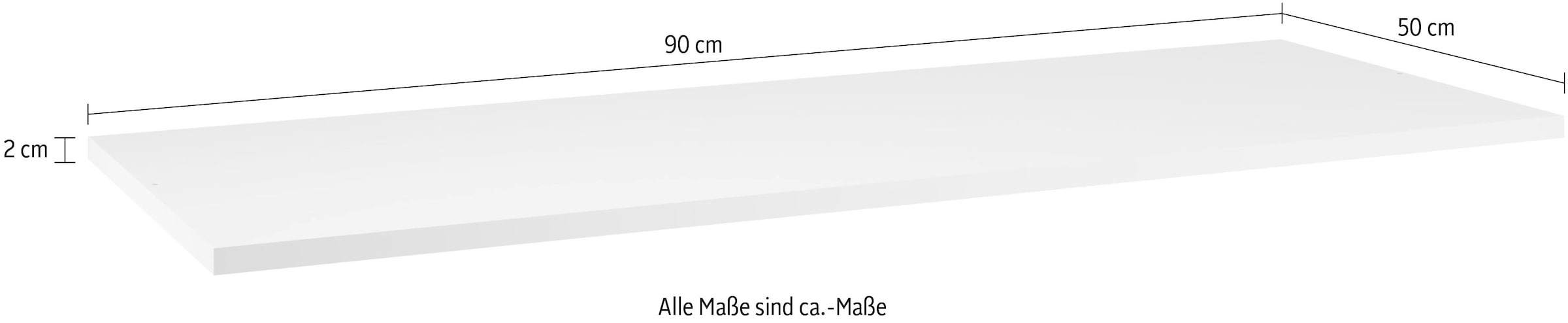 INOSIGN Einlegeboden »Malmo Weiß (1St), nur verwendbar mit Zubehör Inneneinteilung«, für Schwebetürenschrank, Breite 90 cm, Tiefe 50 cm, Höhe 2,2 cm