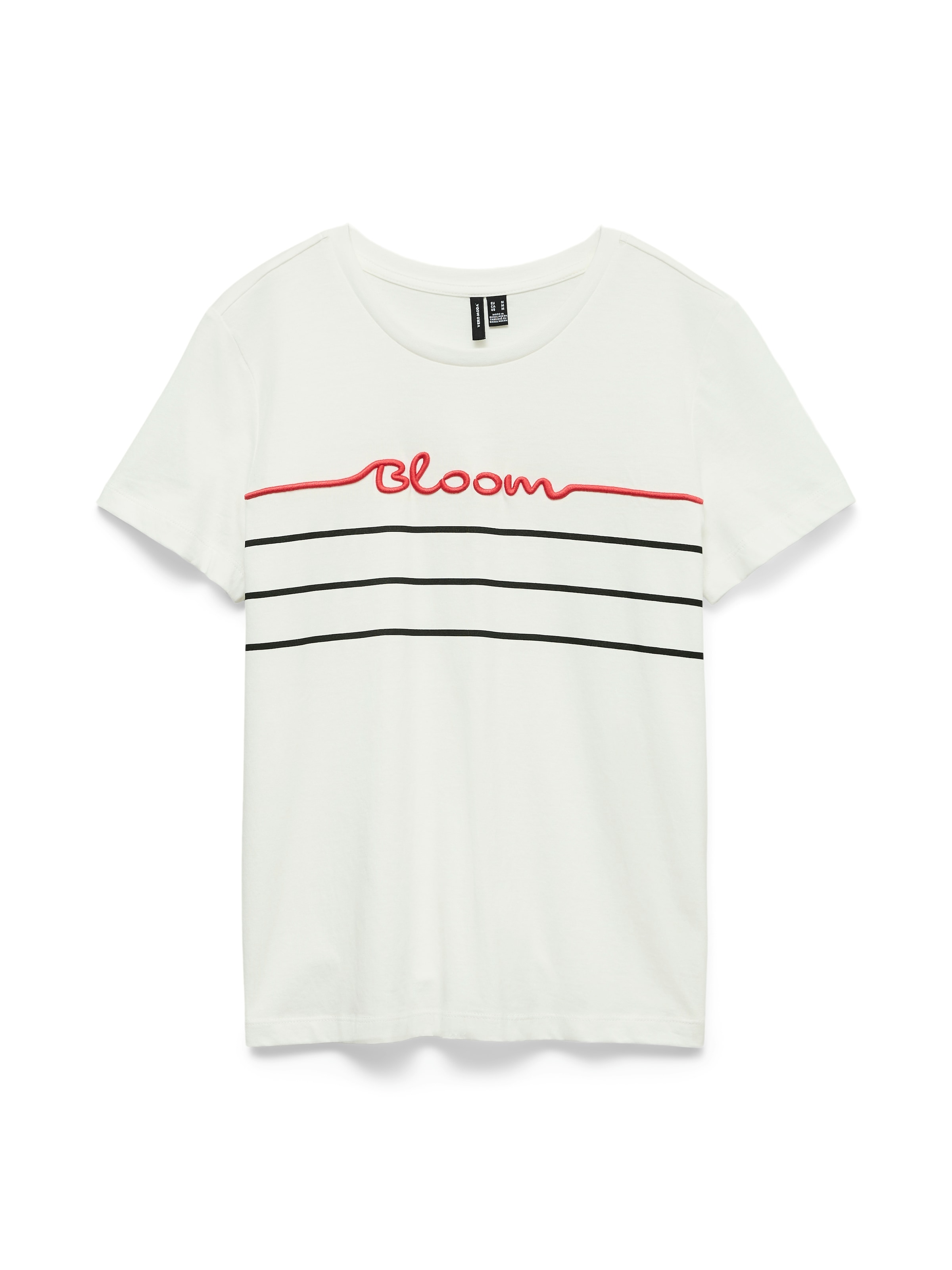 Vero Moda Kurzarmshirt »VMLINE SS TOP BOX JRS« Baumwolle, regular fit