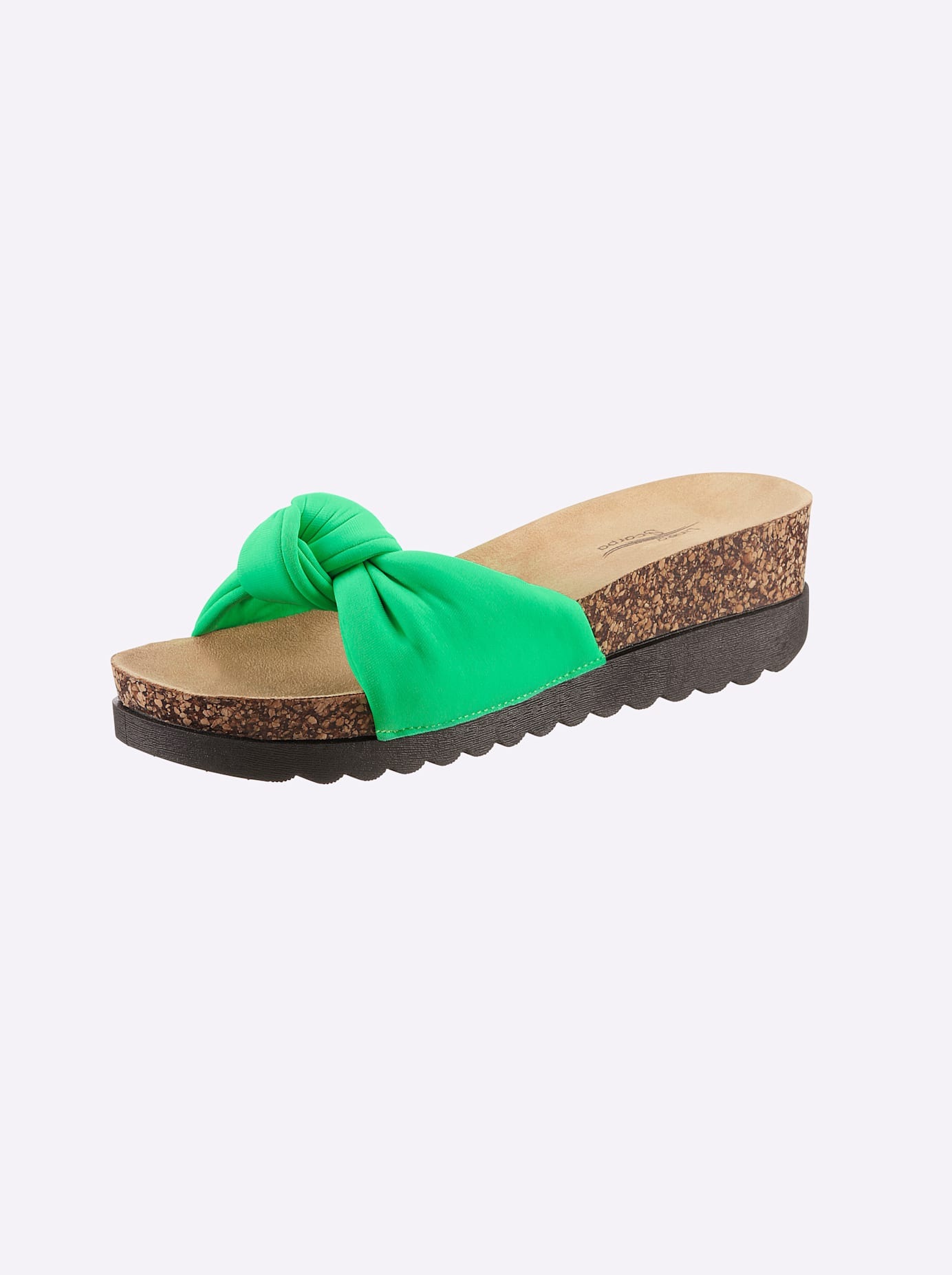 Badepantolette in grün, Größe 39