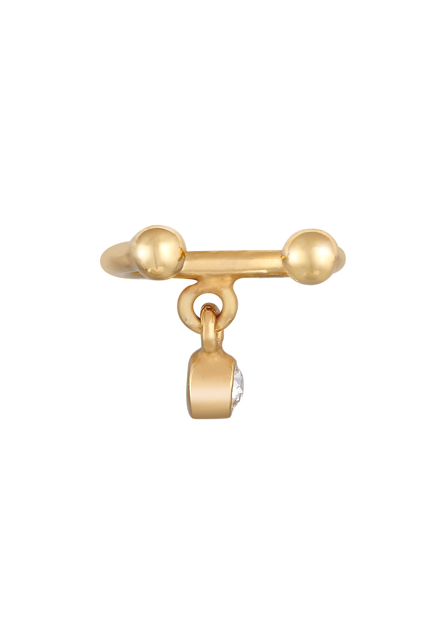 Elli Ohrklemme »Ohrringe Earcuff Kugel Elegant 925 Silber, mit Kristallen von Swarovski®«