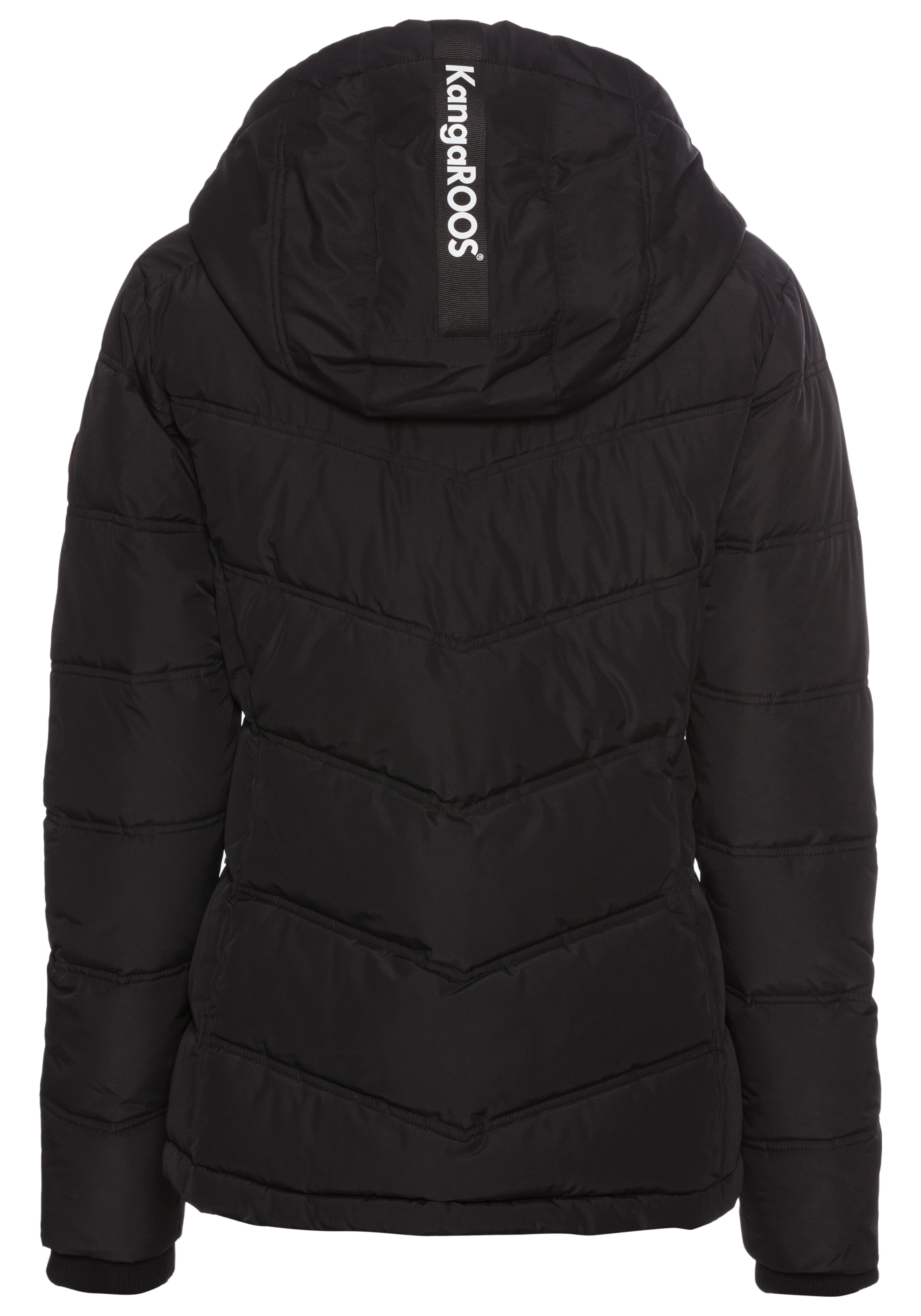 KangaROOS Winterjacke, mit Kapuze, mit Kapuze und Kordelzug, Reißverschlusstaschen und Innentasche