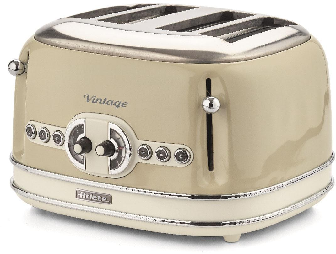 Toaster »Vintage«, 4 kurze Schlitze, für 4 Scheiben, 1600 W