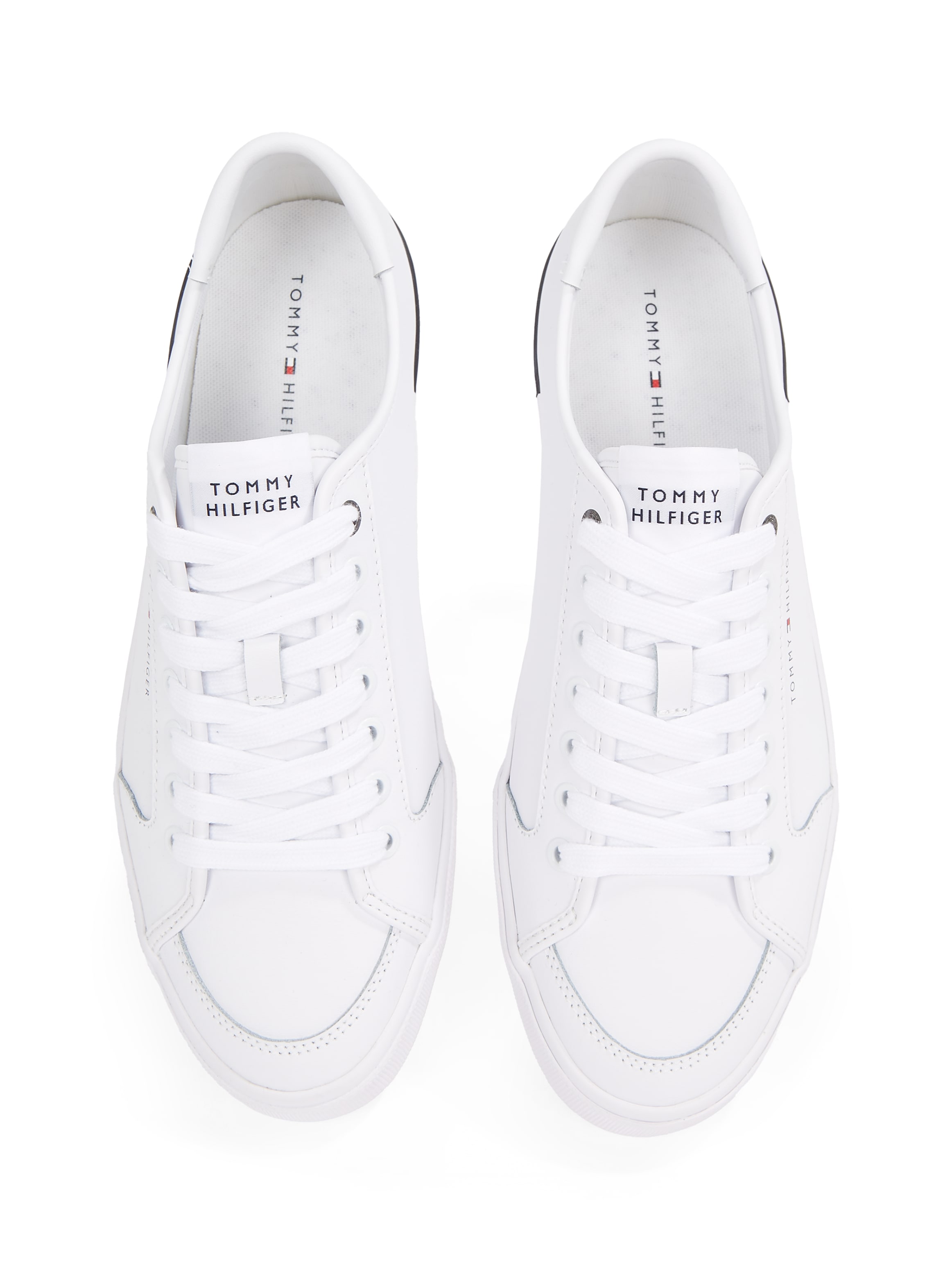 Tommy Hilfiger Sneaker »CORE CORPORATE VULC LEATHER«, Freizeitschuh, Halbschuh, Schnürer mit Logoschriftzug