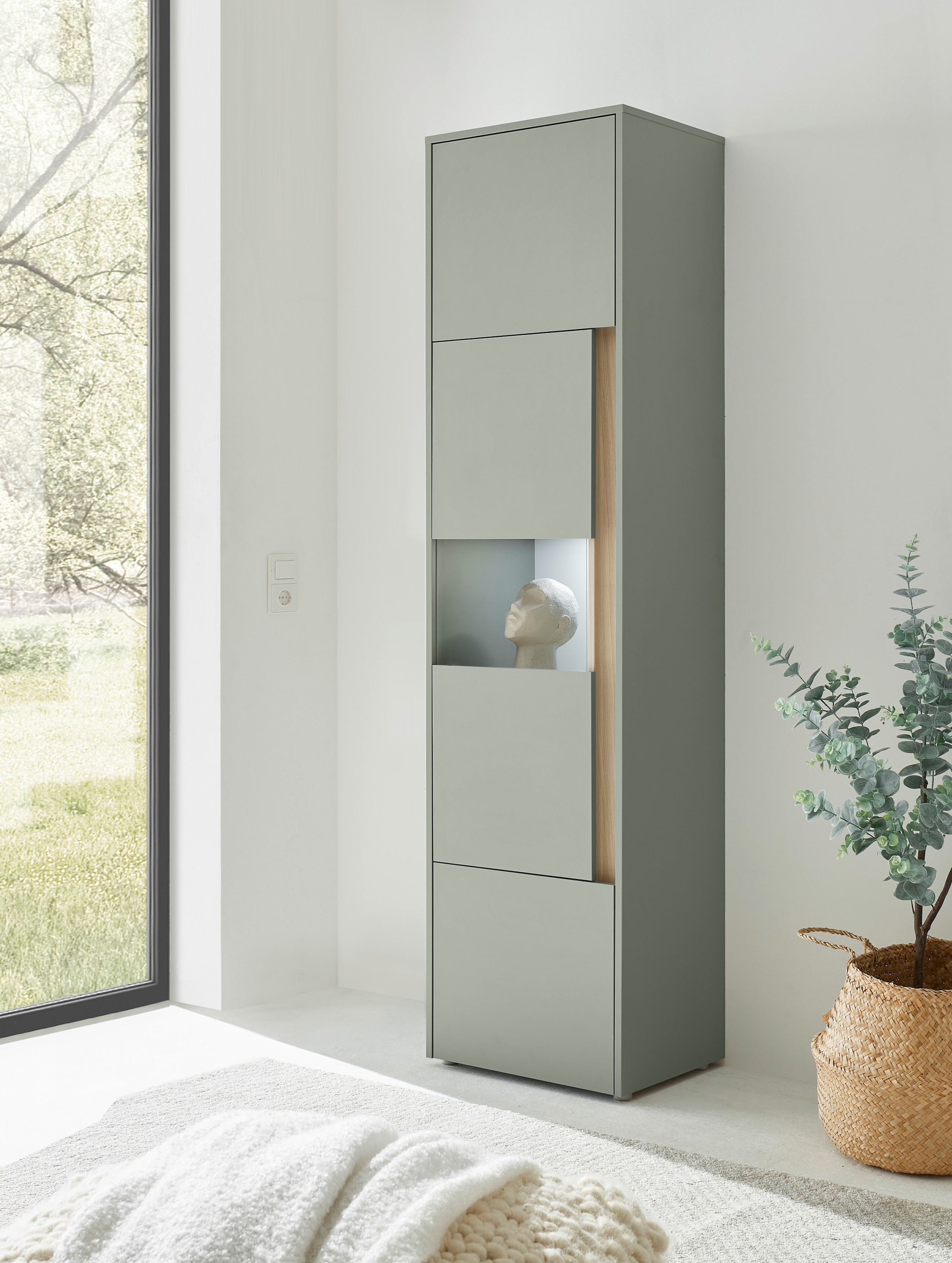 INOSIGN Vitrine »City/Giron, moderner Hochschrank, Glasvitrine«, zeitlos, modern, ausreichend Stauraum, vielseitig einsetzbar