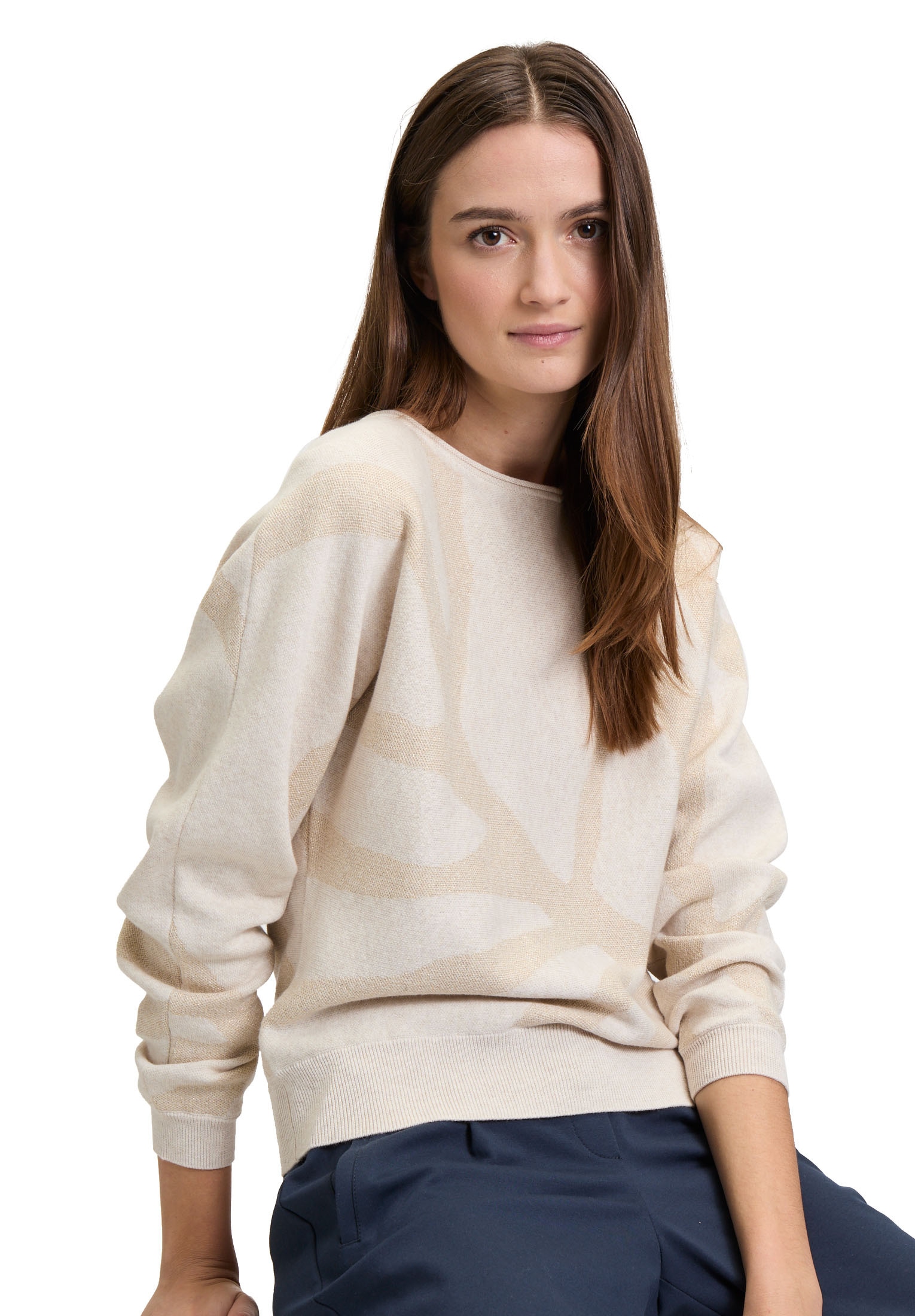 Betty&Co Strickpullover »Strickpullover mit Lurexfaden«