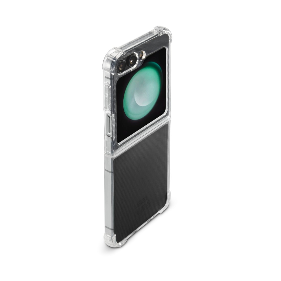 Hama Smartphone-Hülle »Handyhülle für Samsung Galaxy Z Flip5, durchsichtig, kein Vergilben«, Galaxy Z Flip5, transparent, Cover, griffig, faltbar, Rundumschutz, schlankes Design