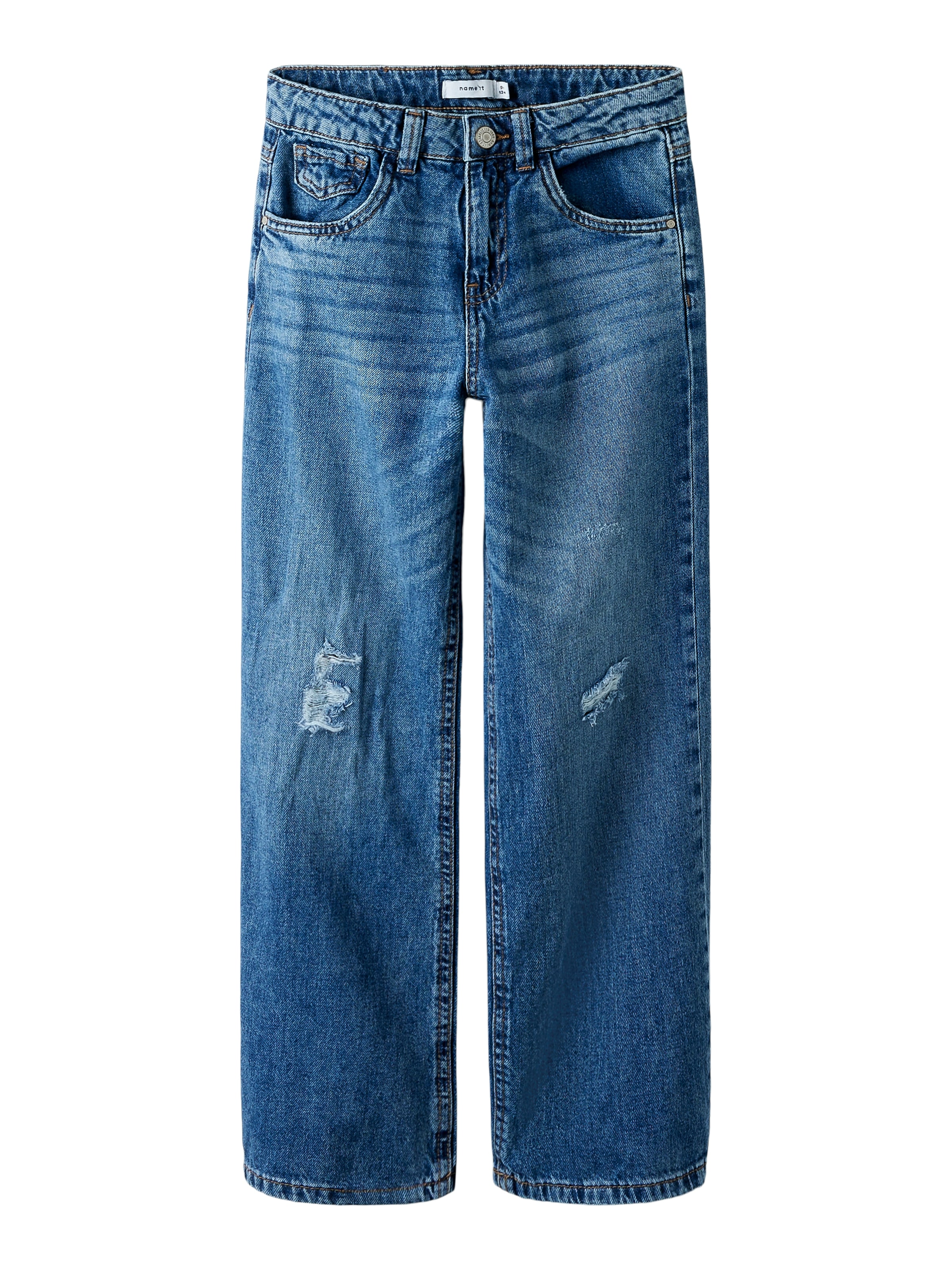Name It 5-Pocket-Jeans »NKFROSE HW WIDE JEANS 141«, mit Destroyed Effekt