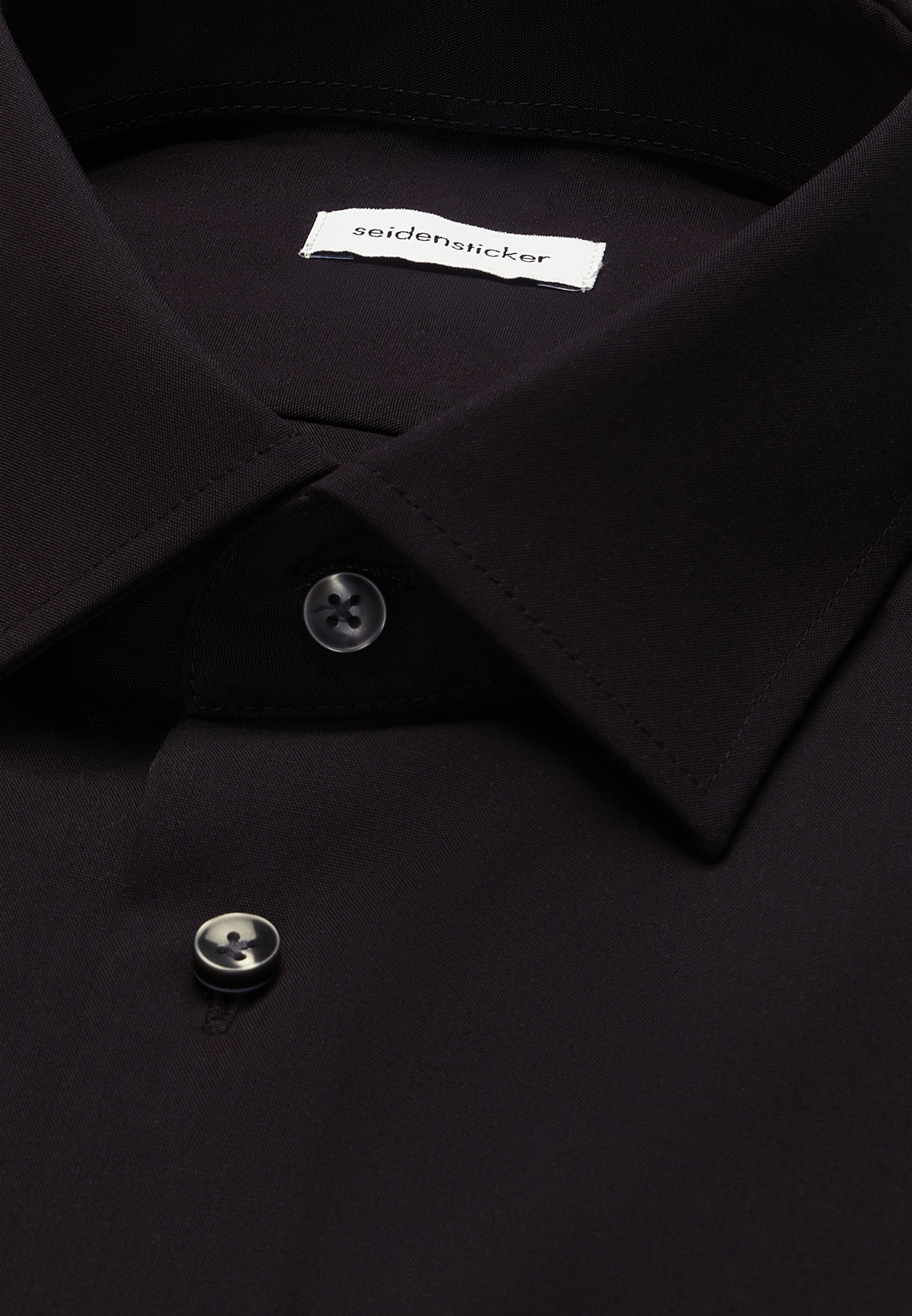 seidensticker Businesshemd »Schwarze Rose« Shaped 1/1 Kentkragen Uni