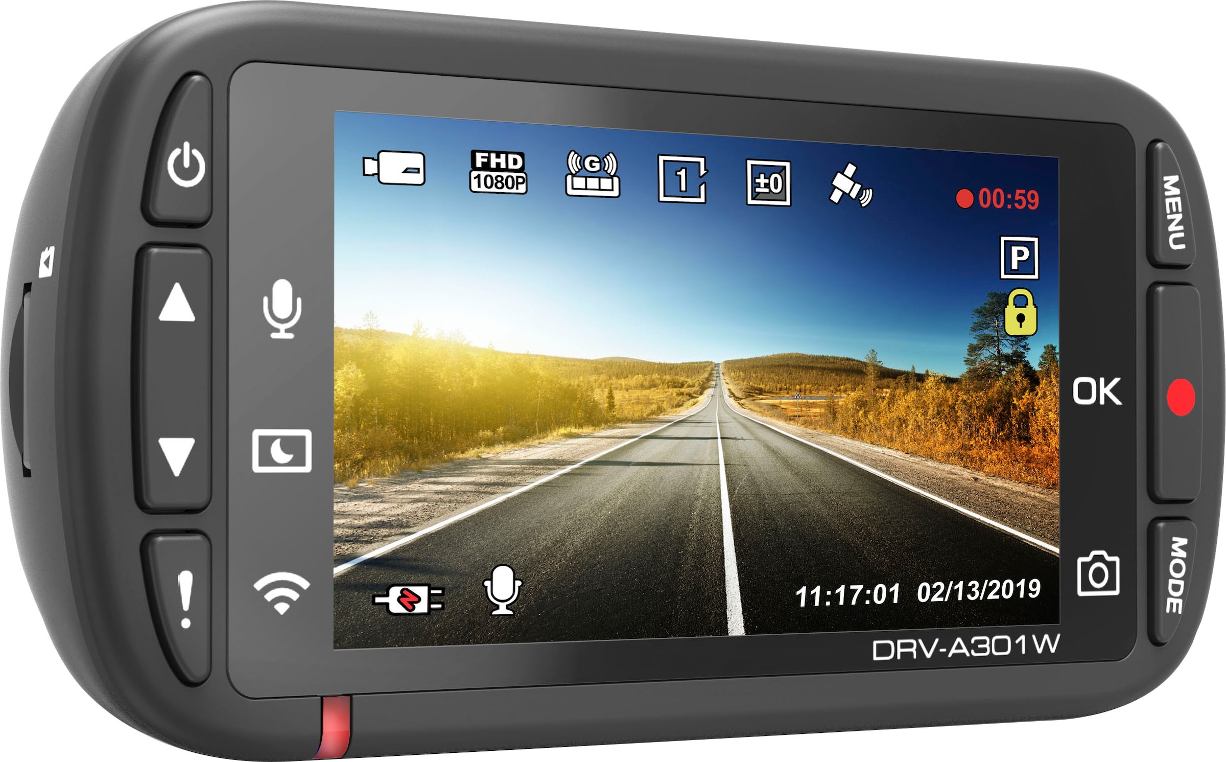 OTTO Dashcam online Kenwood WLAN bei (Wi-Fi) »DRV-A301W«, HD, Full