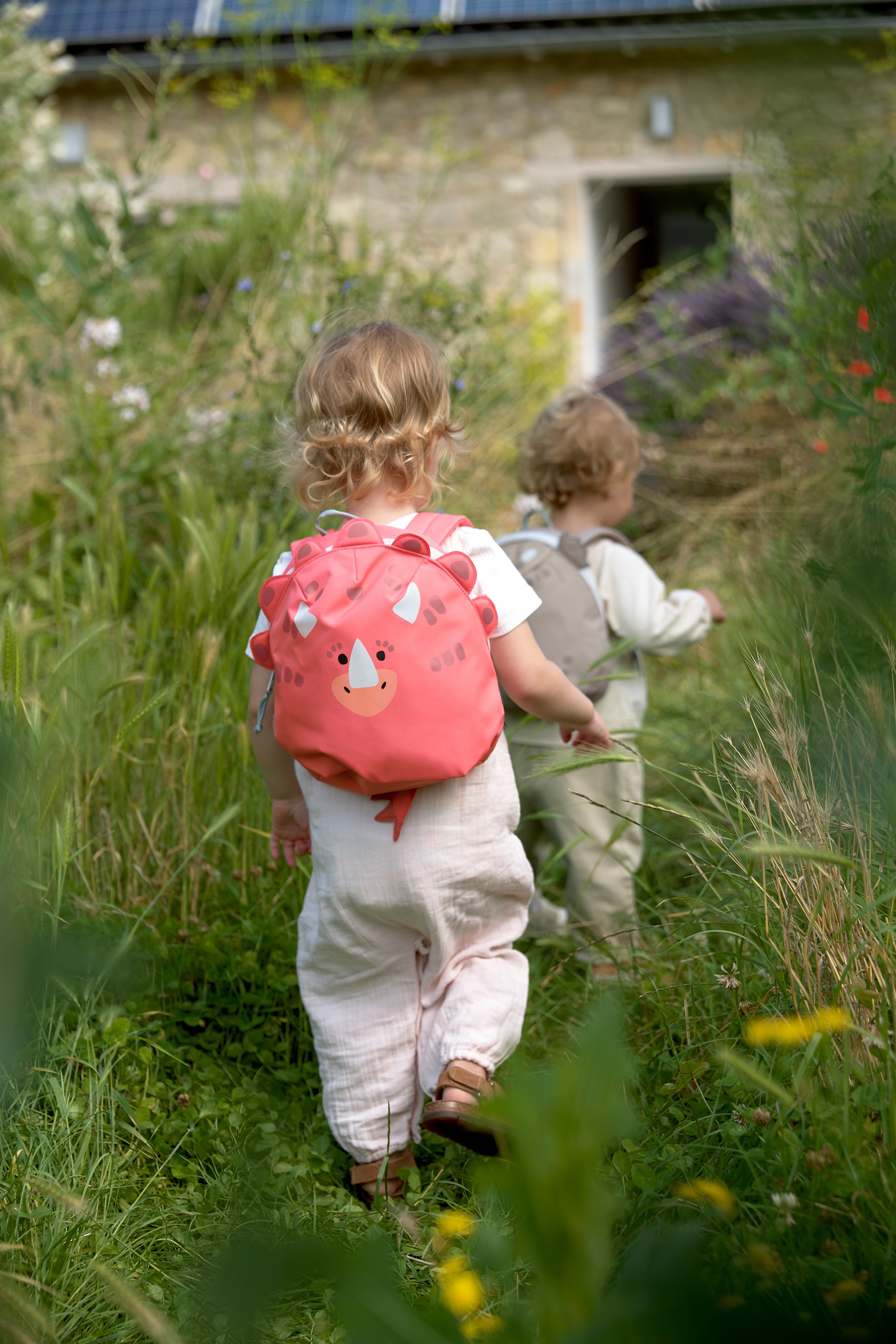 LÄSSIG Kinderrucksack »About Friends, Tiny Backpack, Dino rose«, PETA-approved vegan