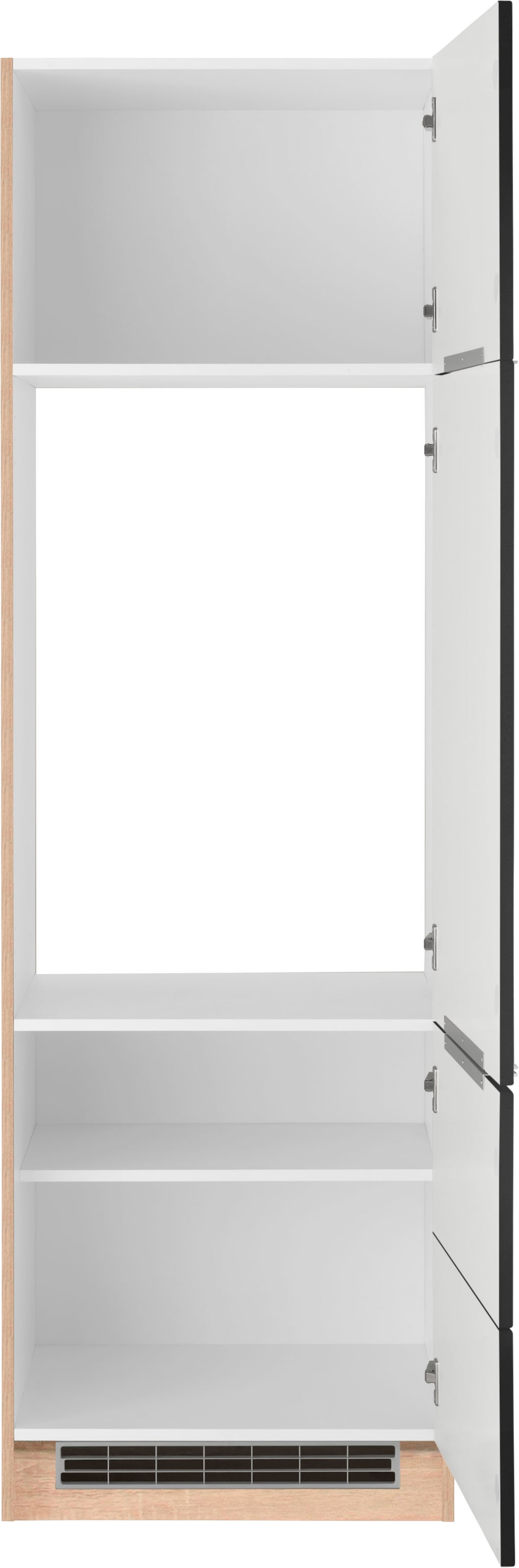 KOCHSTATION Kühlumbauschrank »KS-Brindisi« 60 cm breit, 200 cm hoch, hochwertige MDF Fronten