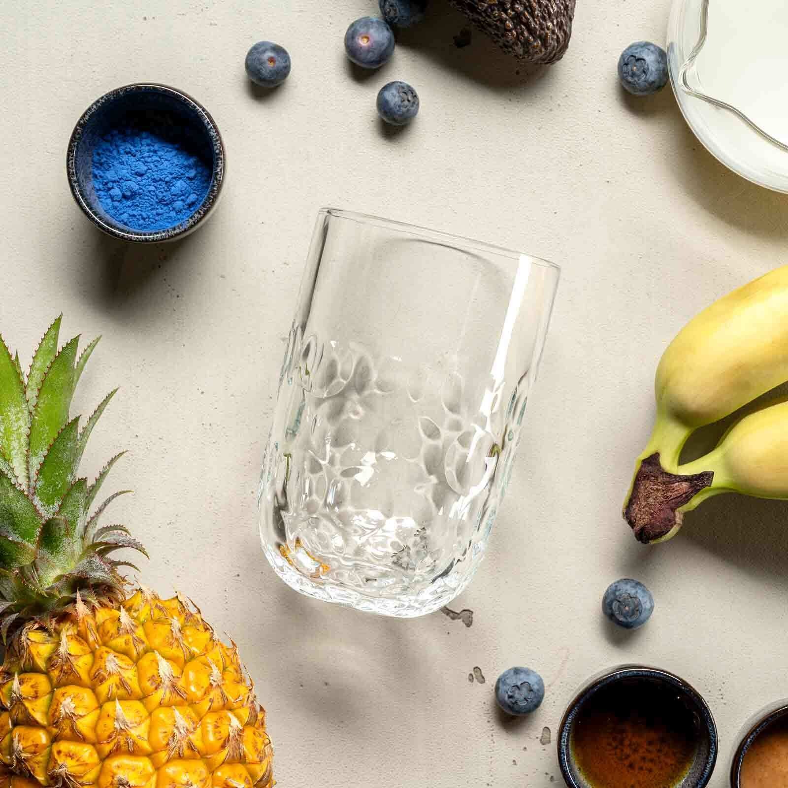 LEONARDO Latte-Macchiato-Glas »Latte Macchiato Gläser (1) Gocce 390 ml 2er Set transparent«