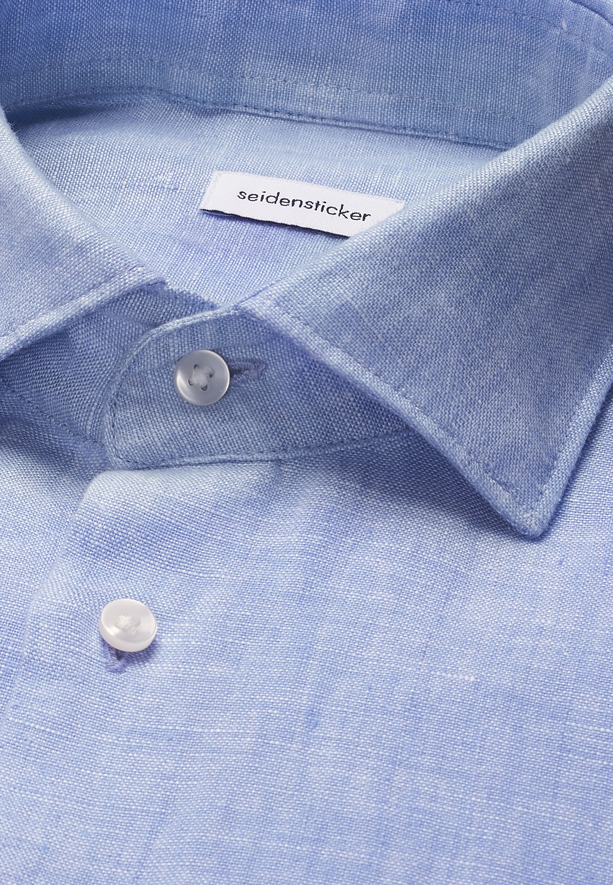 seidensticker Leinenhemd »Schwarze Rose« Regular 1/1 Kentkragen Uni