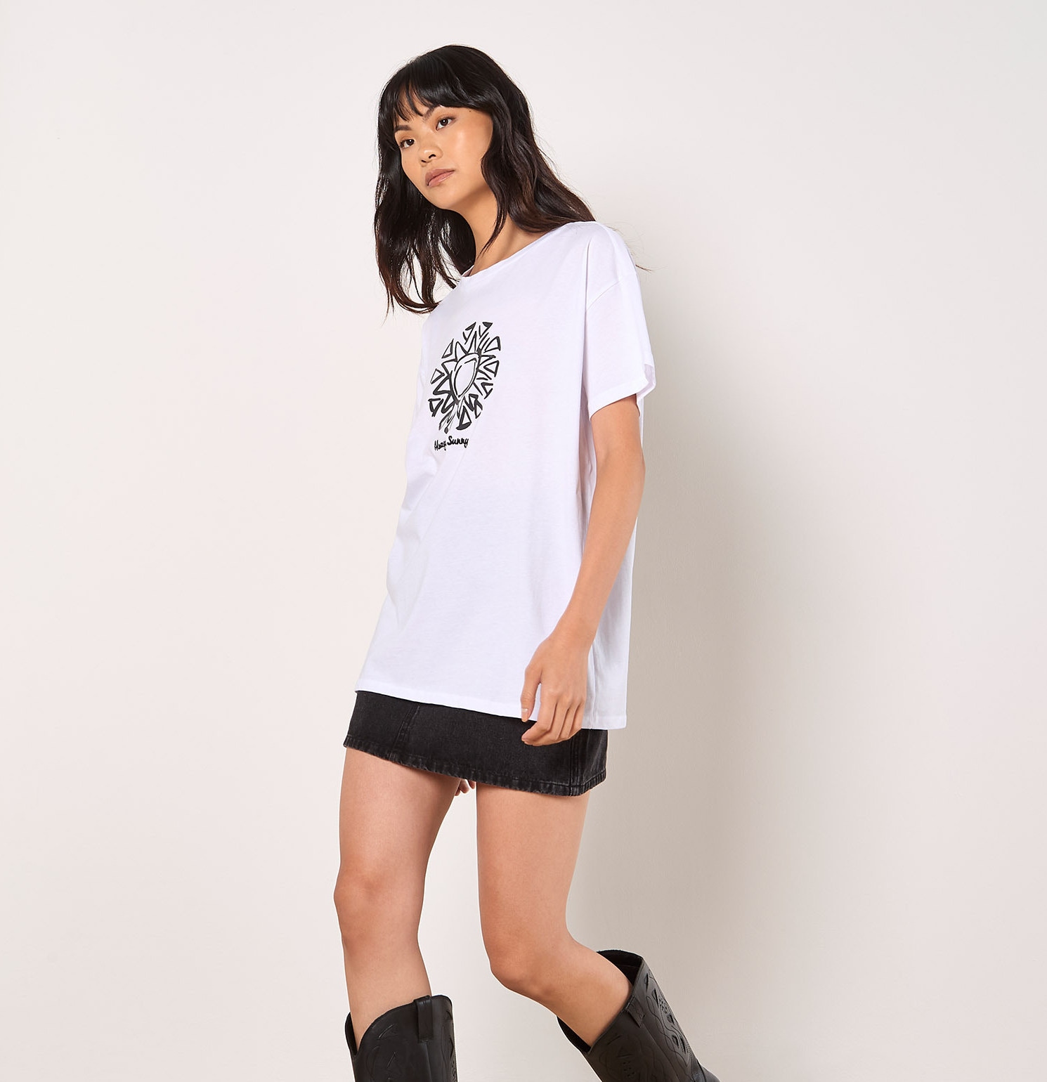 Apricot Shirttop »Top« mit Schriftzug