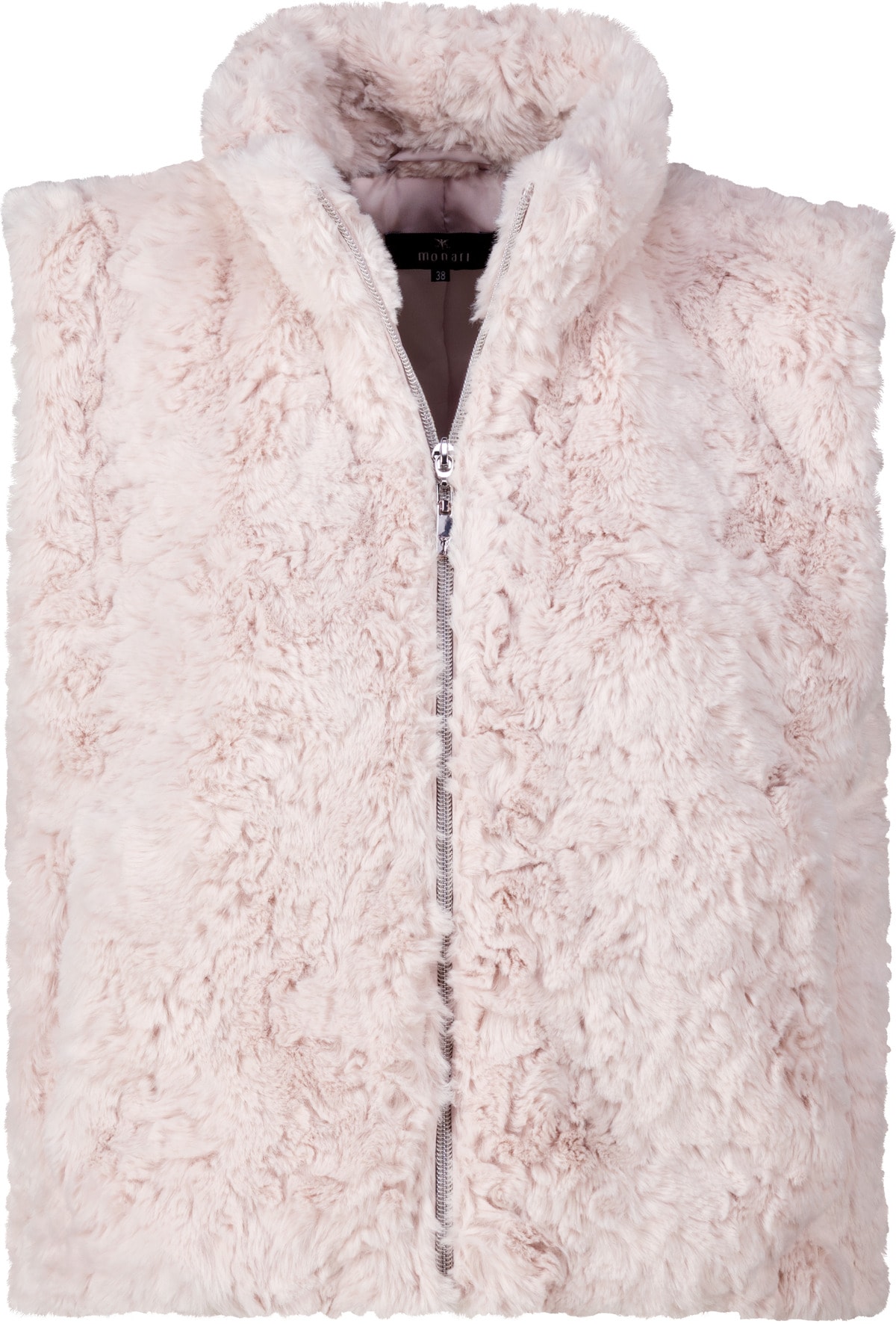 Monari Fellimitatweste »Weste Basic fake fur« Regular fit mit Stehkragen