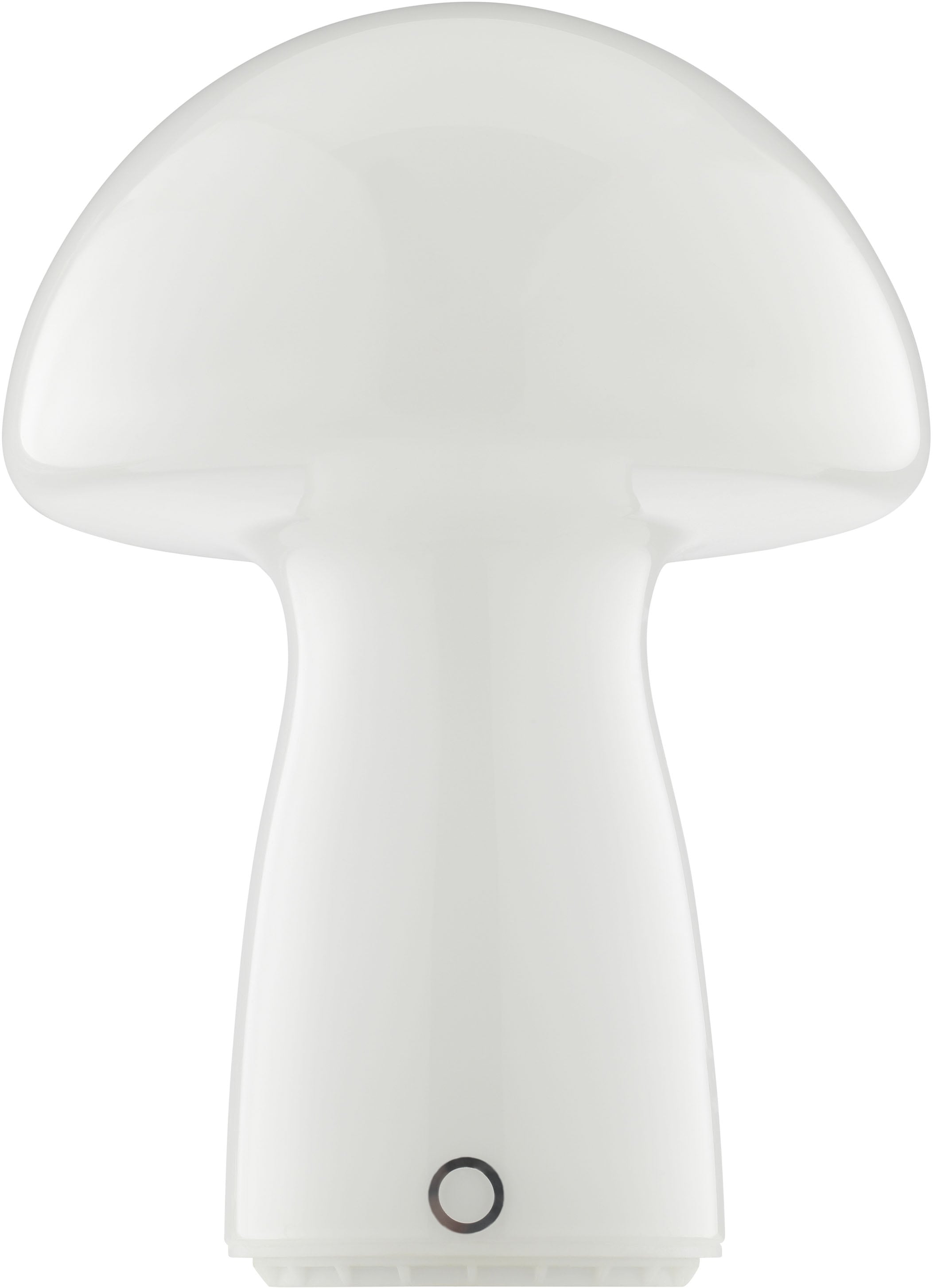 Brilliant LED Tischleuchte »Erik« LED-Modul 1 Stk. Warmweiß Pilzleuchte aus Glas mit Akku, 250 lm, 2700 K, H 22 cm, dimmbar