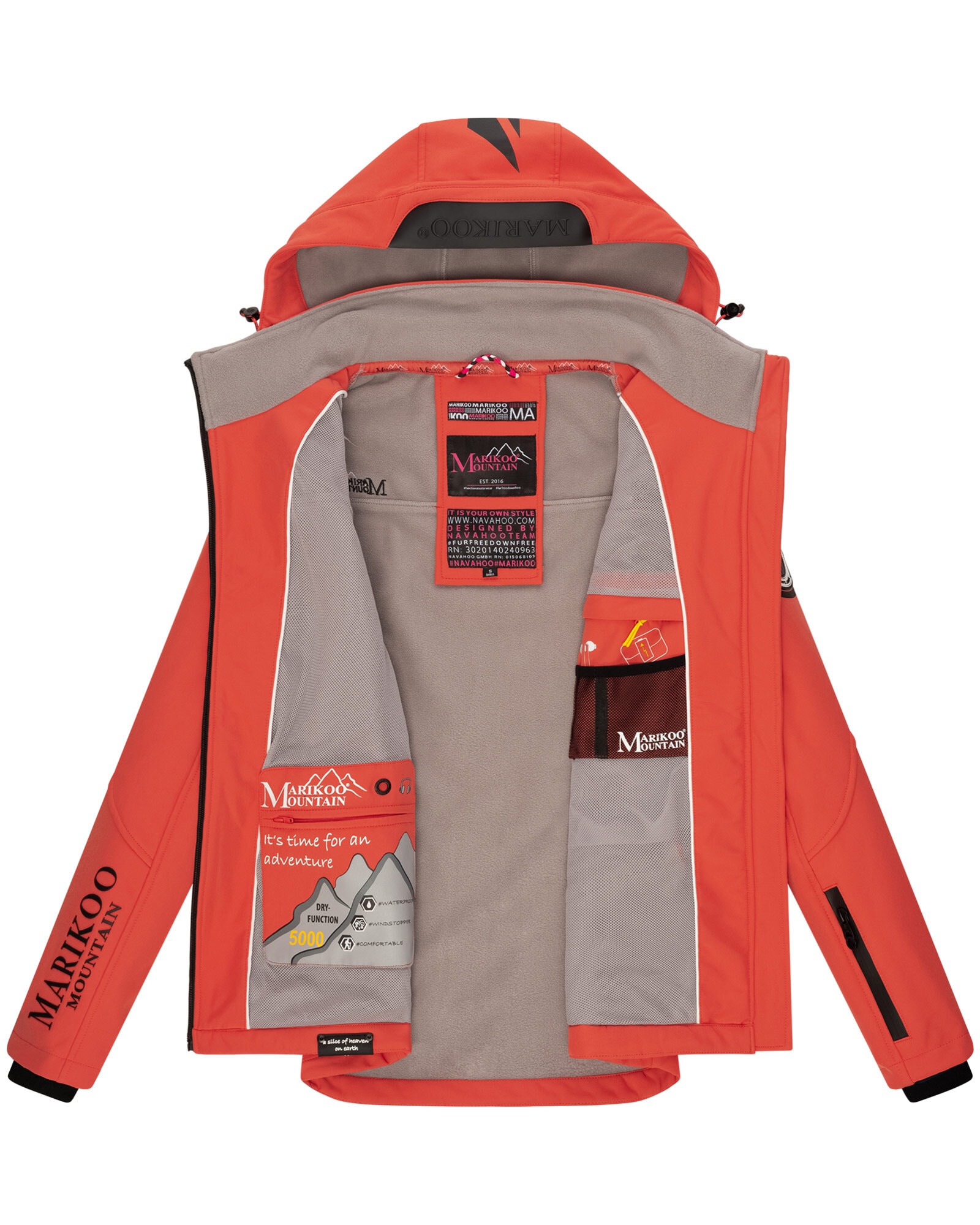 Marikoo Softshelljacke »Marikoo Mountain Mount-Cho-Oyu Damen Jacke B928«