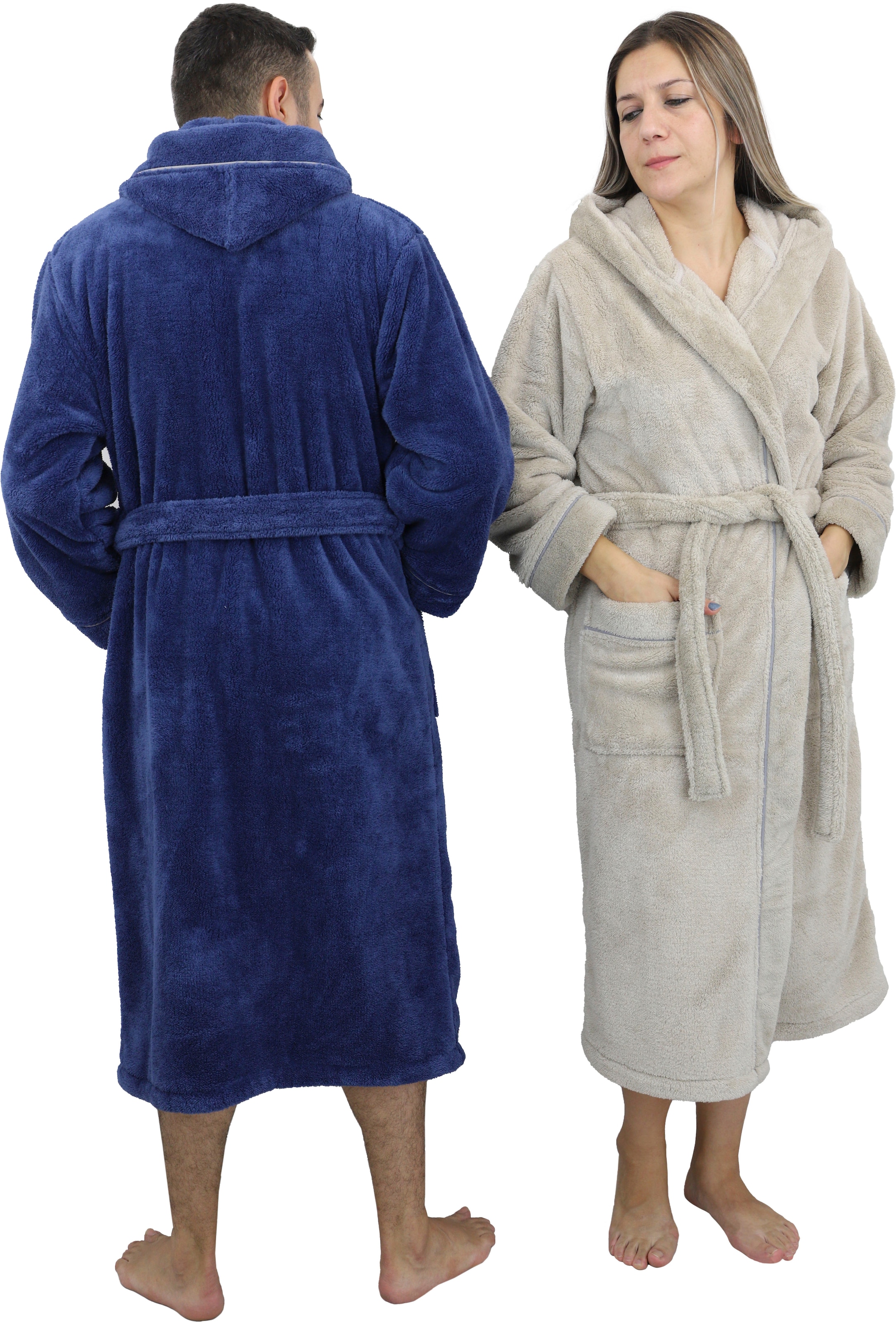 my home Unisex-Bademantel »»Lillou««, (1 St.), weiche und kuschelige  Qualität, für Damen und Herren, XS-3XL online bei OTTO