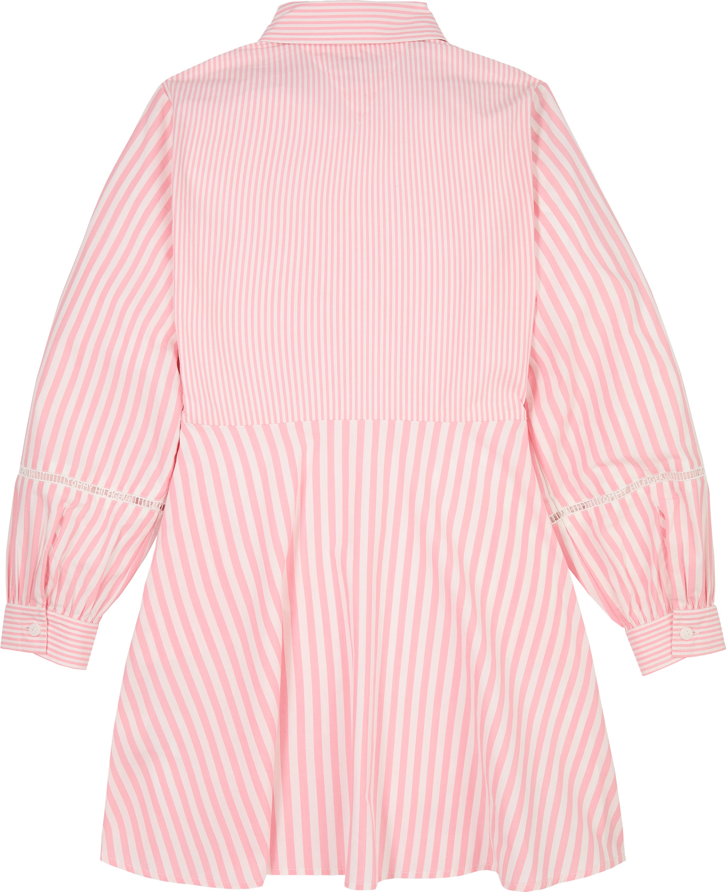 Tommy Hilfiger Blusenkleid »STRIPED SHIRT DRESS LS«, für Kinder bis 16 Jahre, mit Spitzeneinsatz