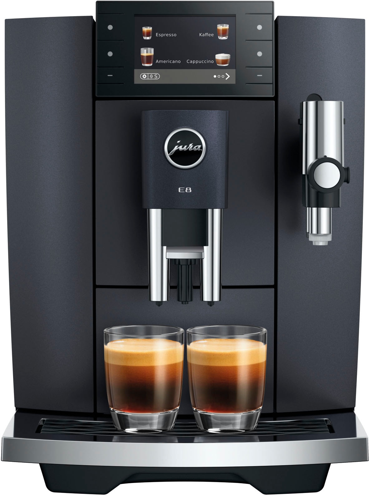 JURA Kaffeevollautomat »15749 E8 (ED), Cosmic Black« 27 Spezialitäten, WiFi, Hot & Light Brew, Sweet