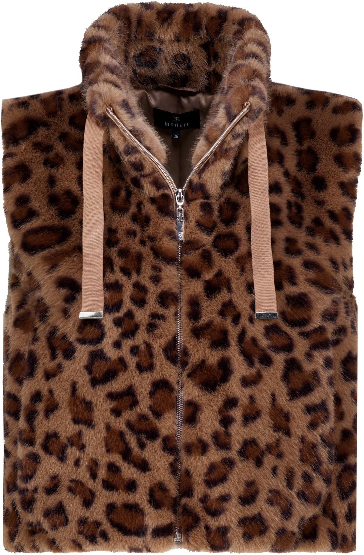 Monari »Weste Leo fake fur« Regular fit mit Stehkragen