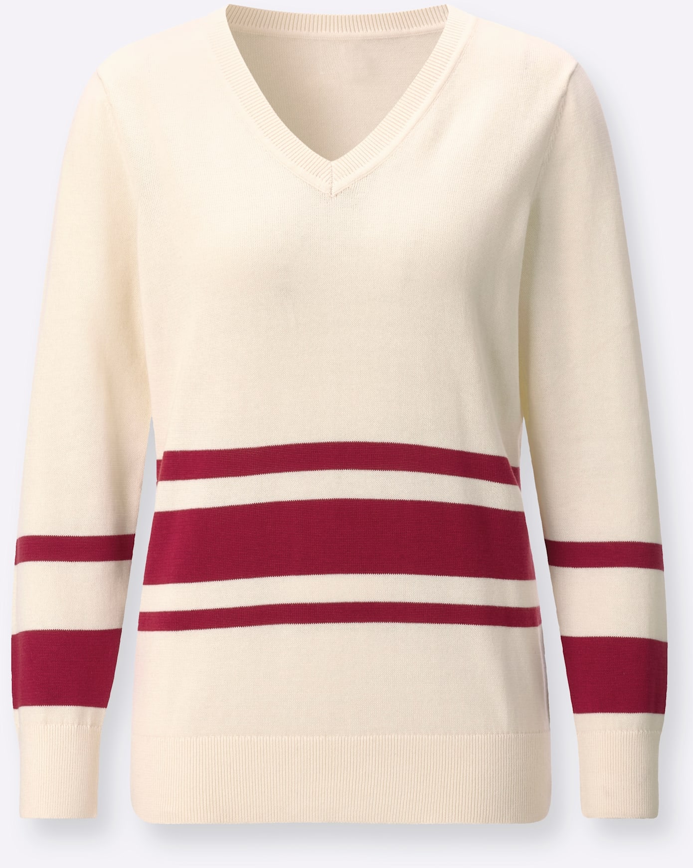 Classic Basics V-Ausschnitt-Pullover »Langarm-Pullover«