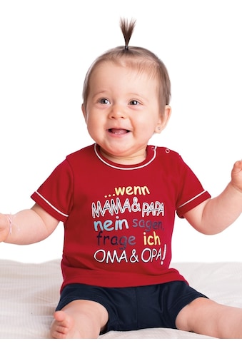 T-Shirt »TRIGEMA Shirt Feinripp Oma & Opa«, (1 tlg.)
