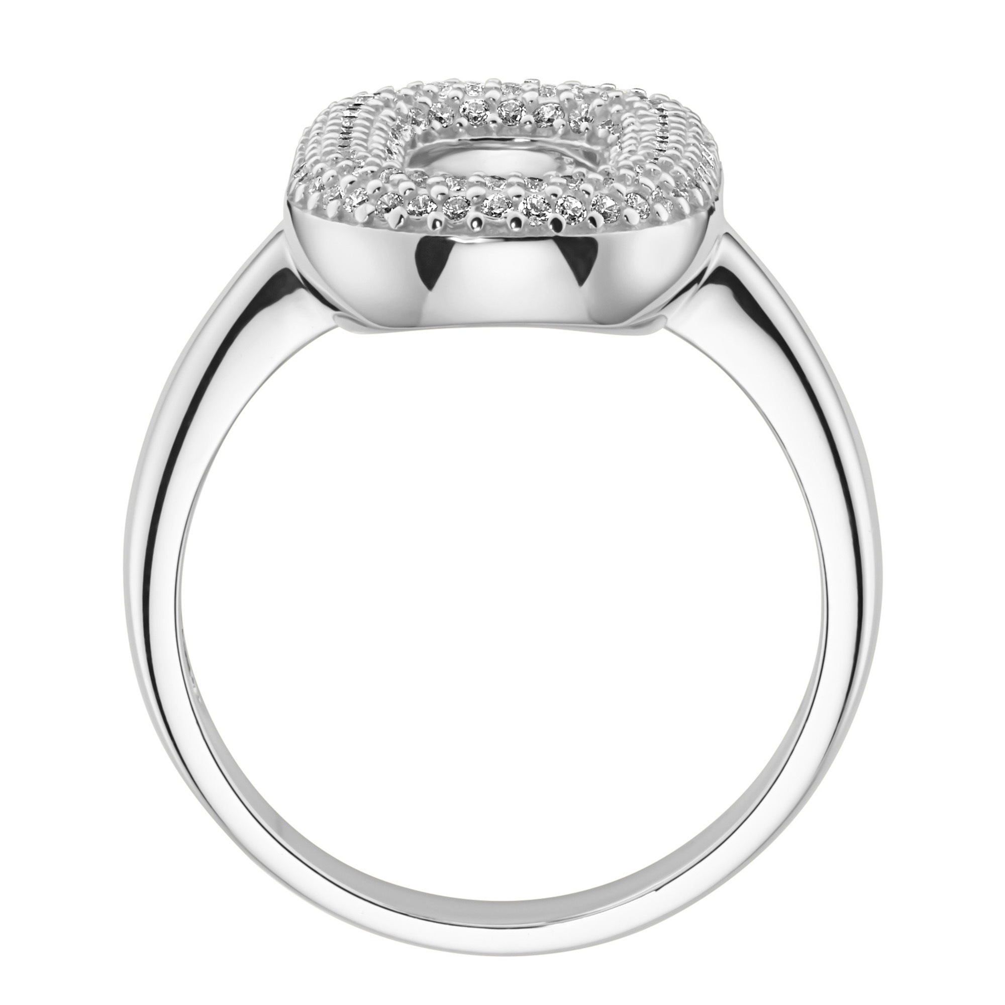 GIORGIO MARTELLO MILANO Silberring »Ring mit weißen Zirkonia, Silber 925«